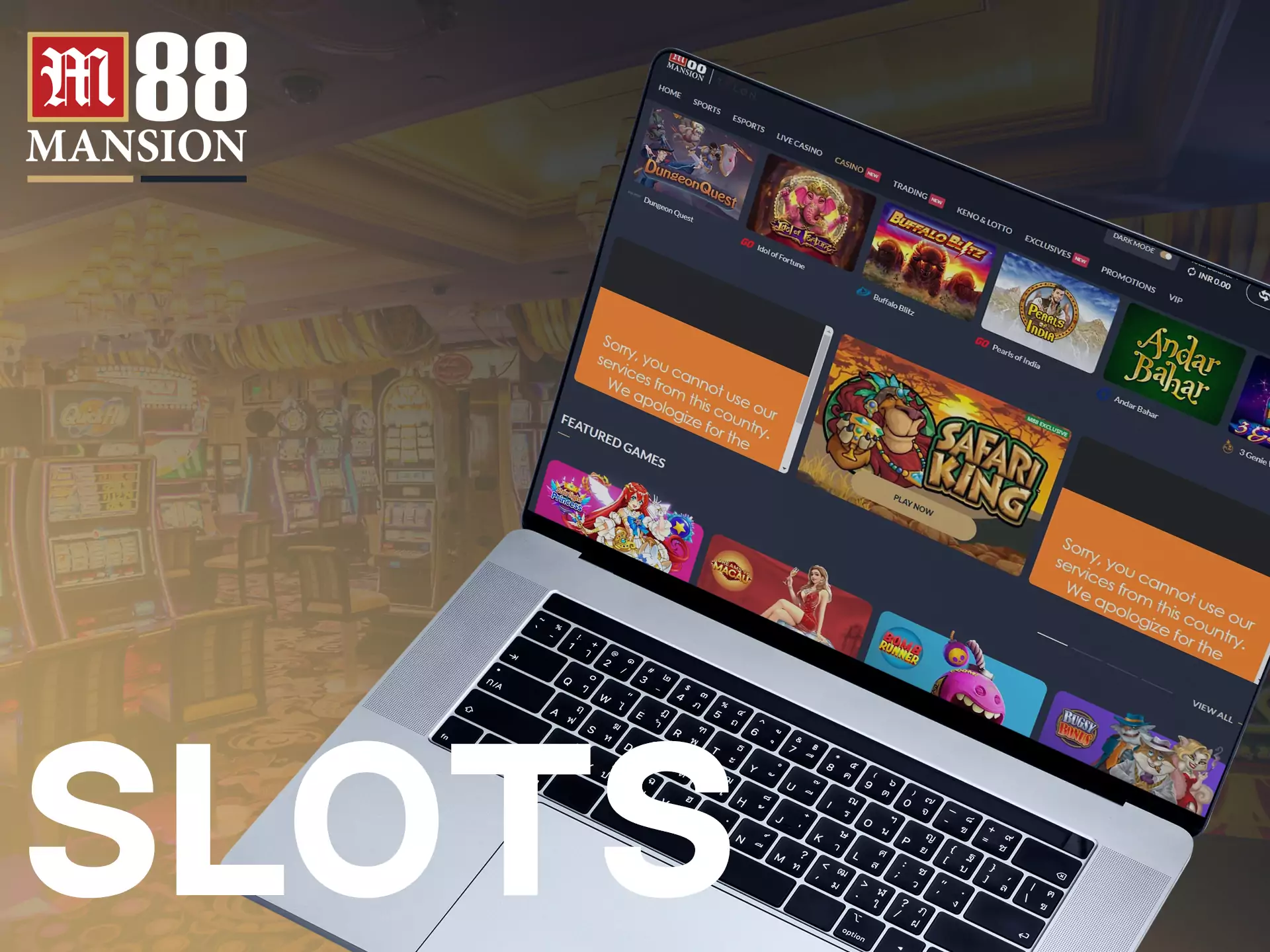 In the M88 online casino, you can play the most interesting slots.
