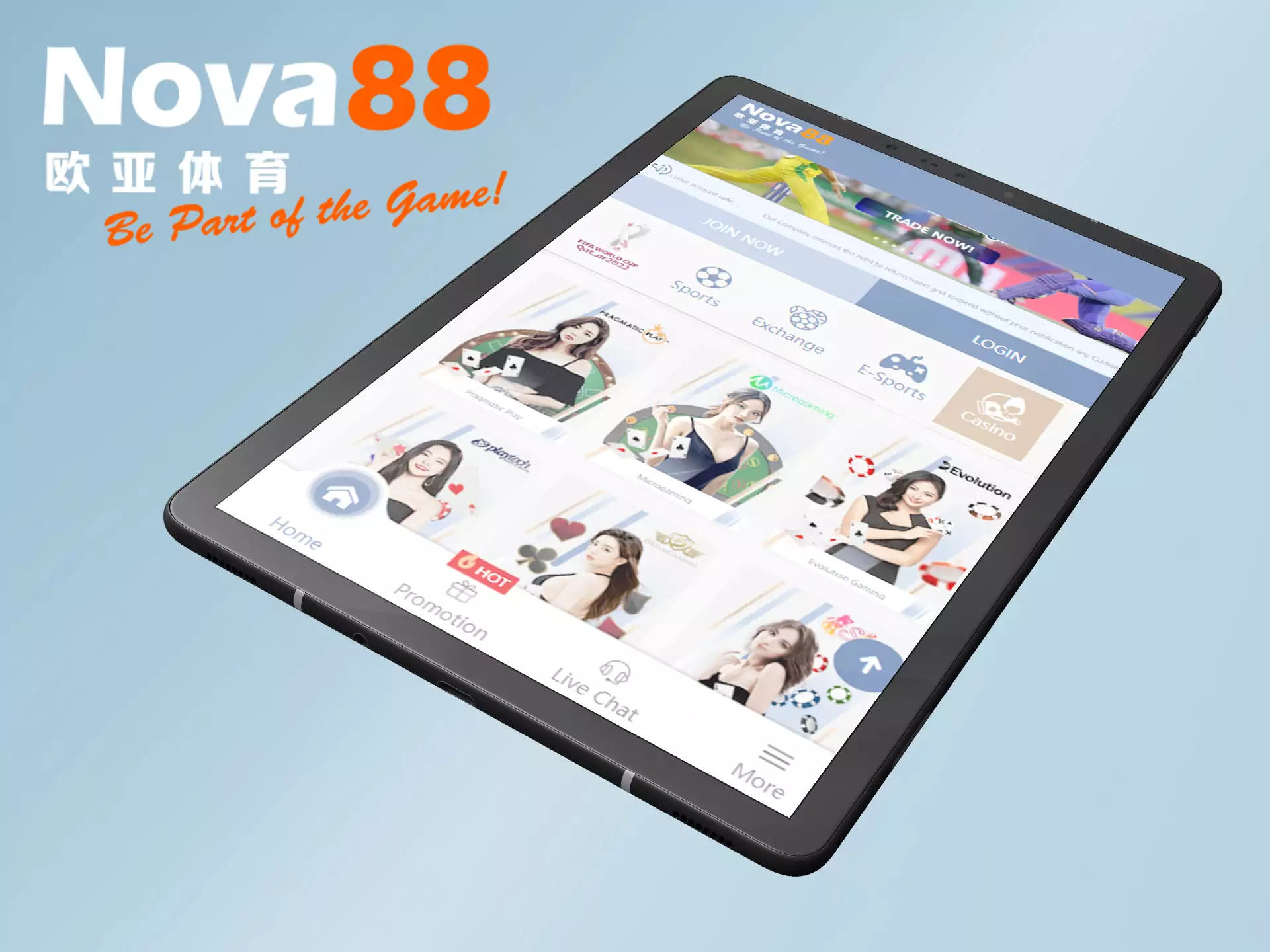 You can play Nova88 casino games on any device.