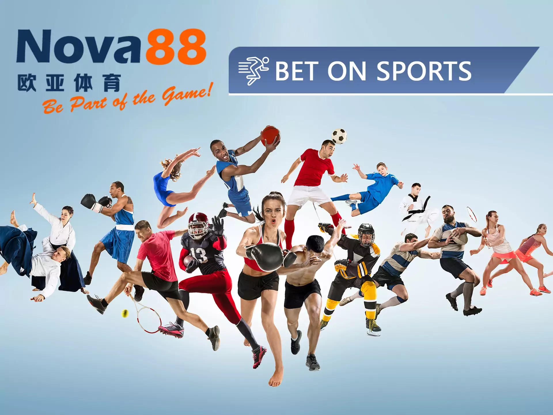 Bet on different sports in Nova88 app.