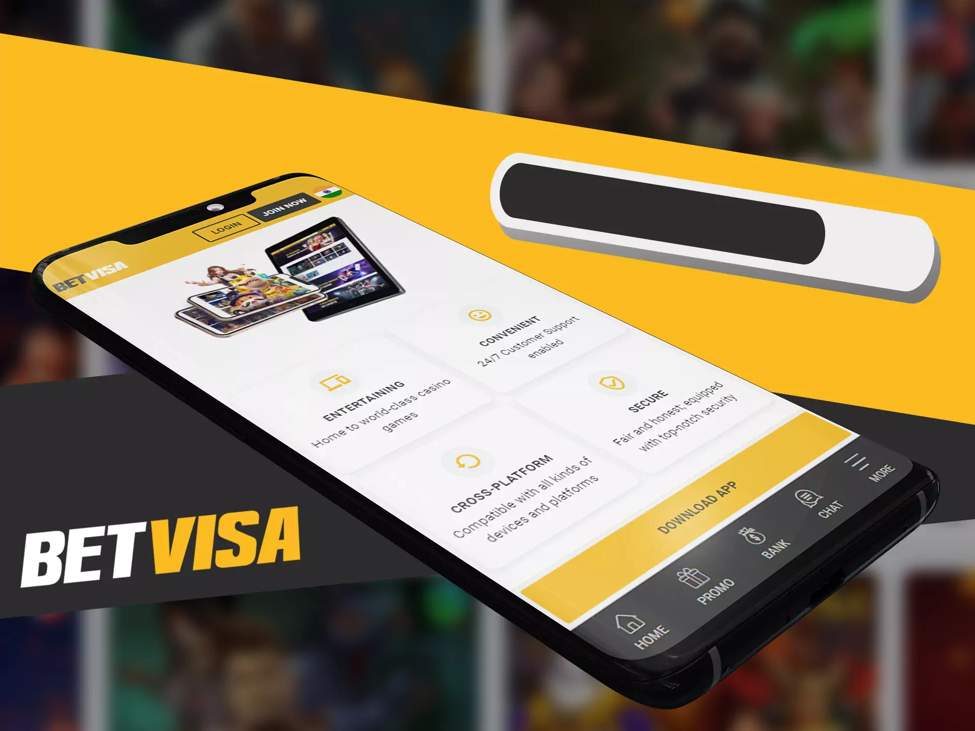 Betvisa app installs immedietly on your phone.
