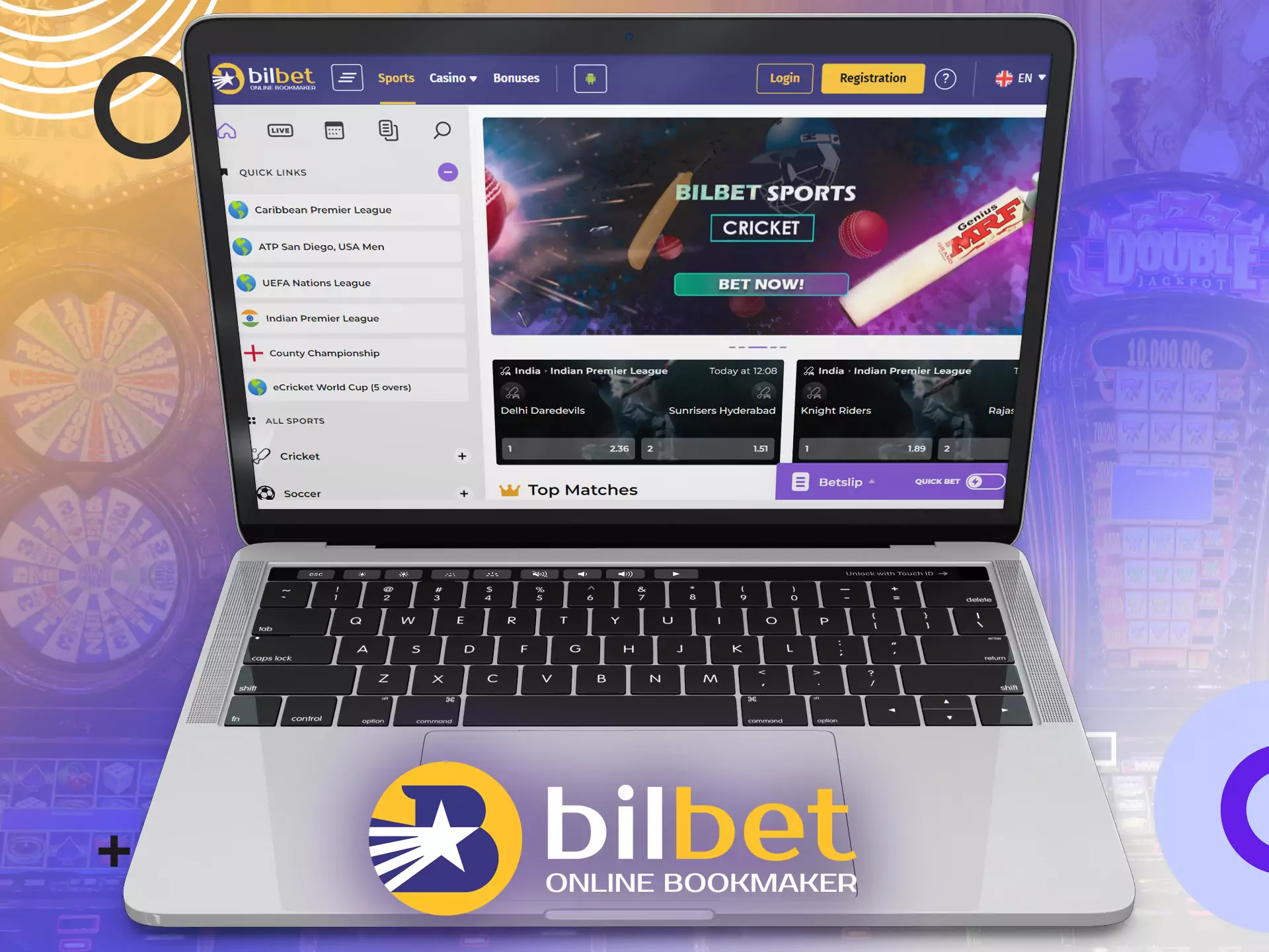 For PC, use the official website of Bilbet.