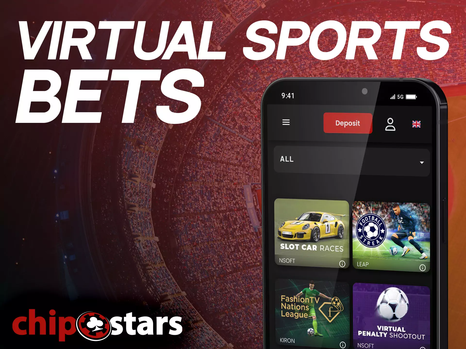 Besides traditional sports betting, users place bets on virtual sports matches.