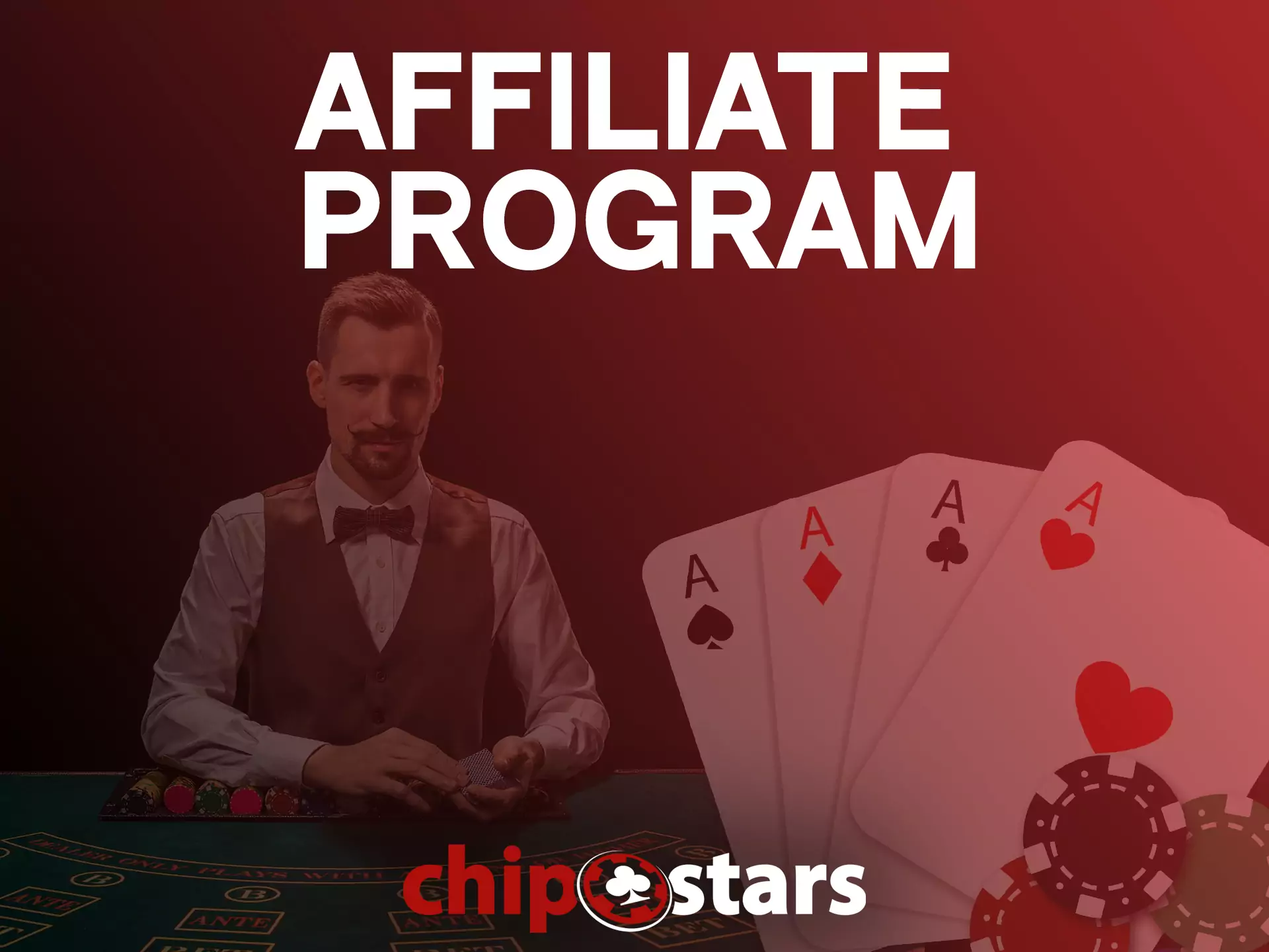 Users of Chipstars can share profit with the bookmaker according to the rules of the Affiliate Program.