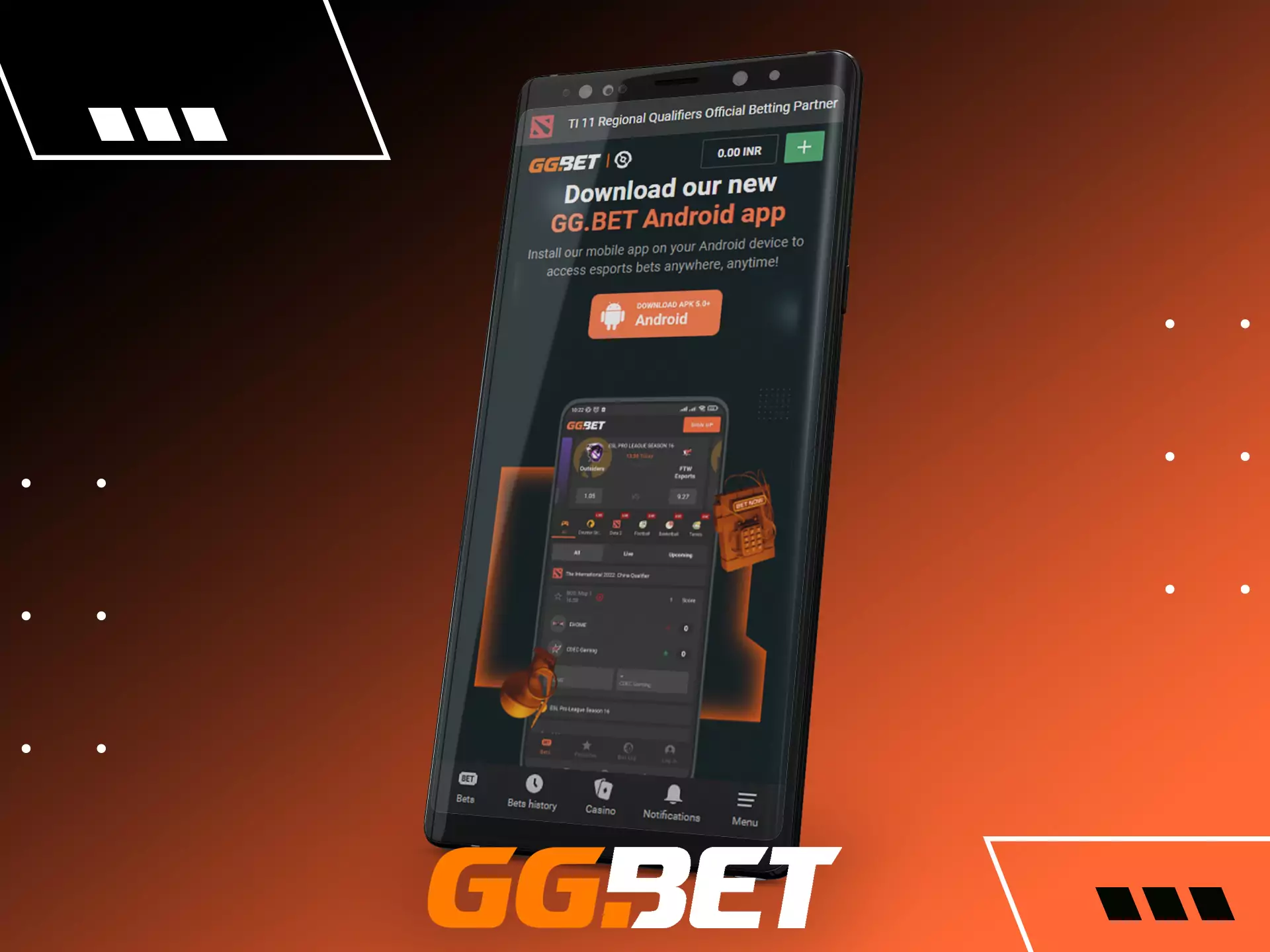 For Android devices, you can download the app from the official website of GGBet.