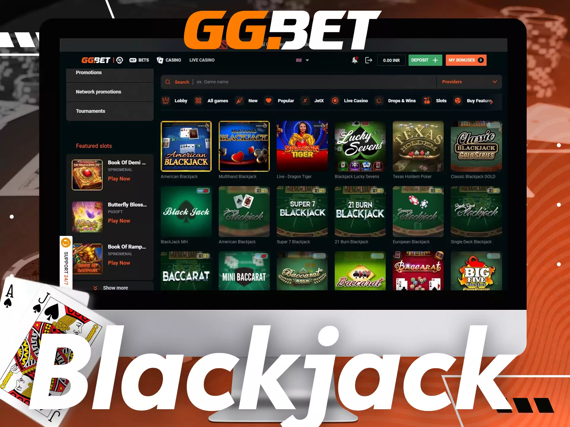 Blackjack is really popular among players of GGBet.