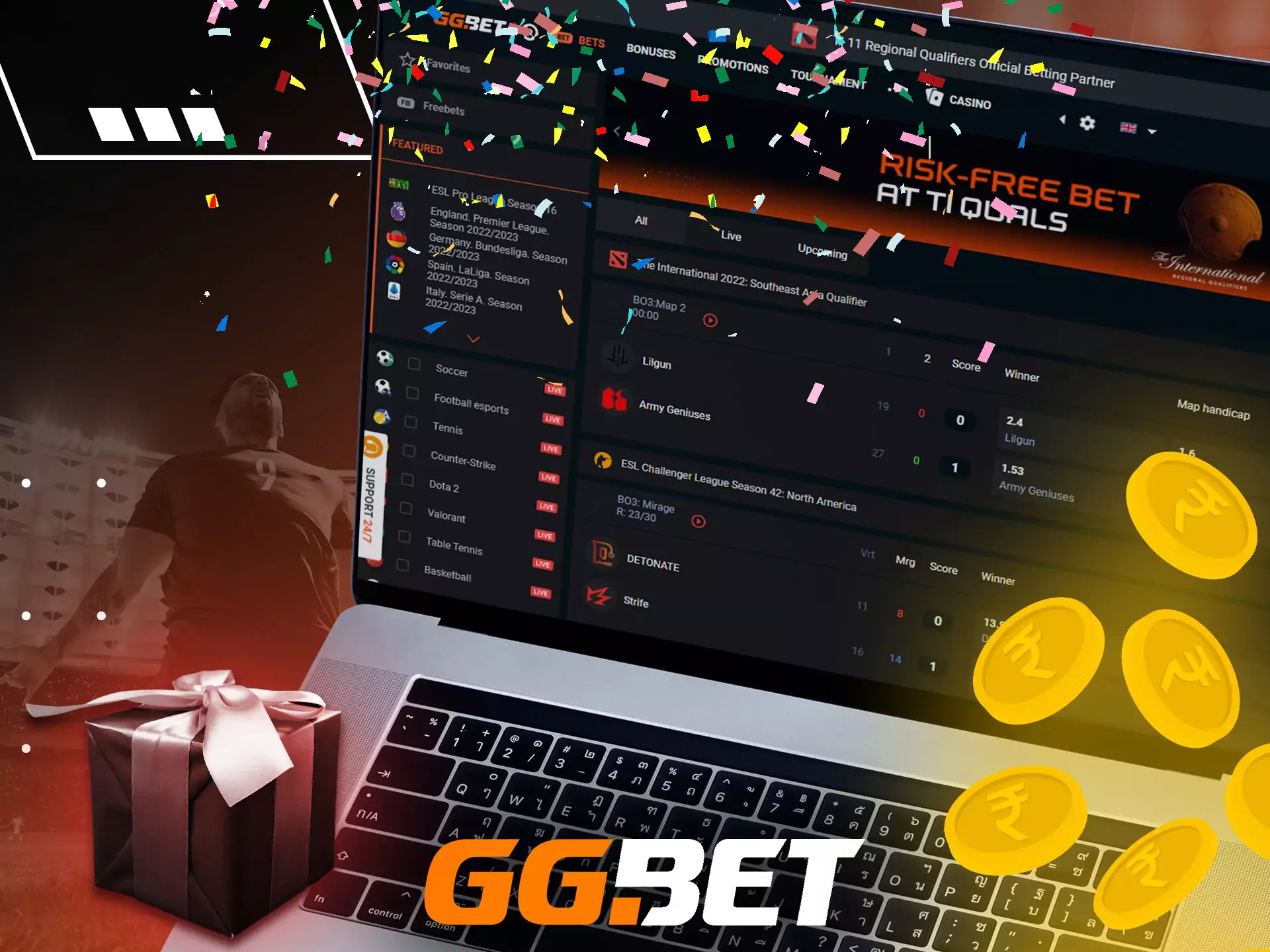 Increase your profit using the bonuses of GGBet.