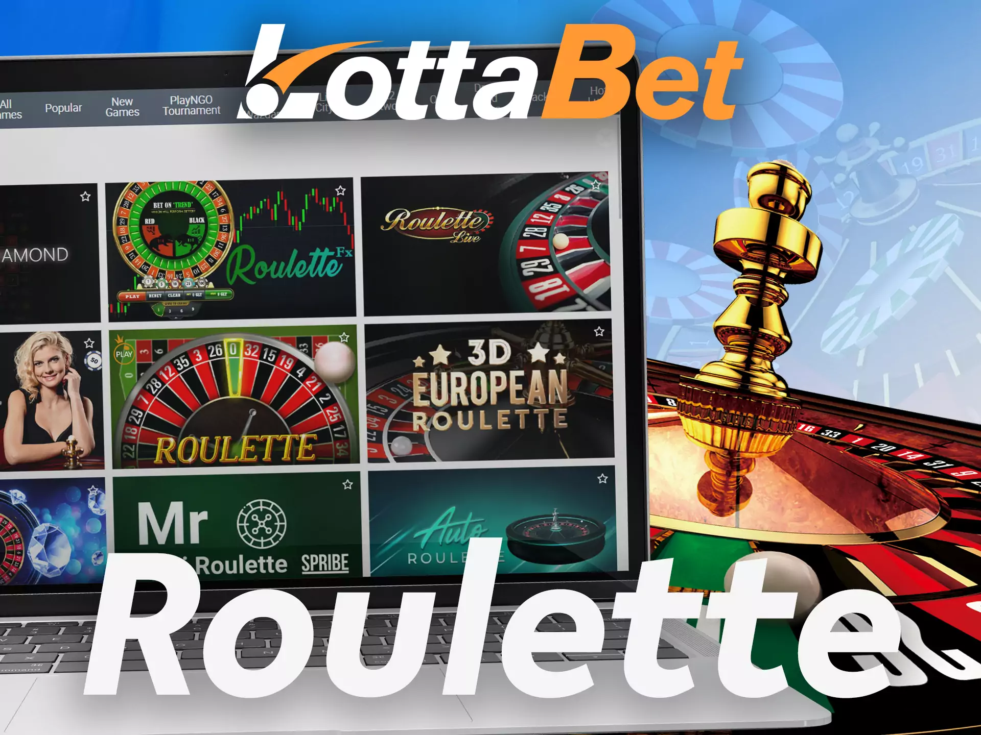On Lottabet, you find a wide range of roulette games.