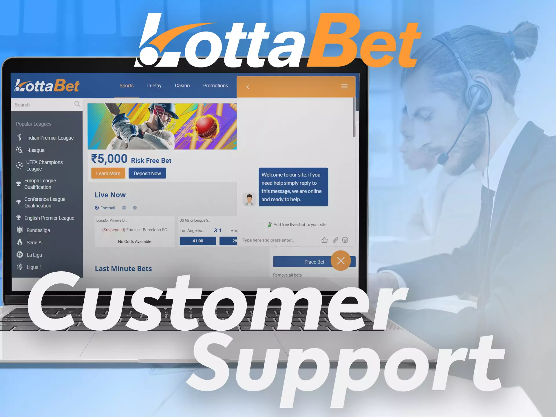 Ask Lottabet customer support if you have any questions about using the site.