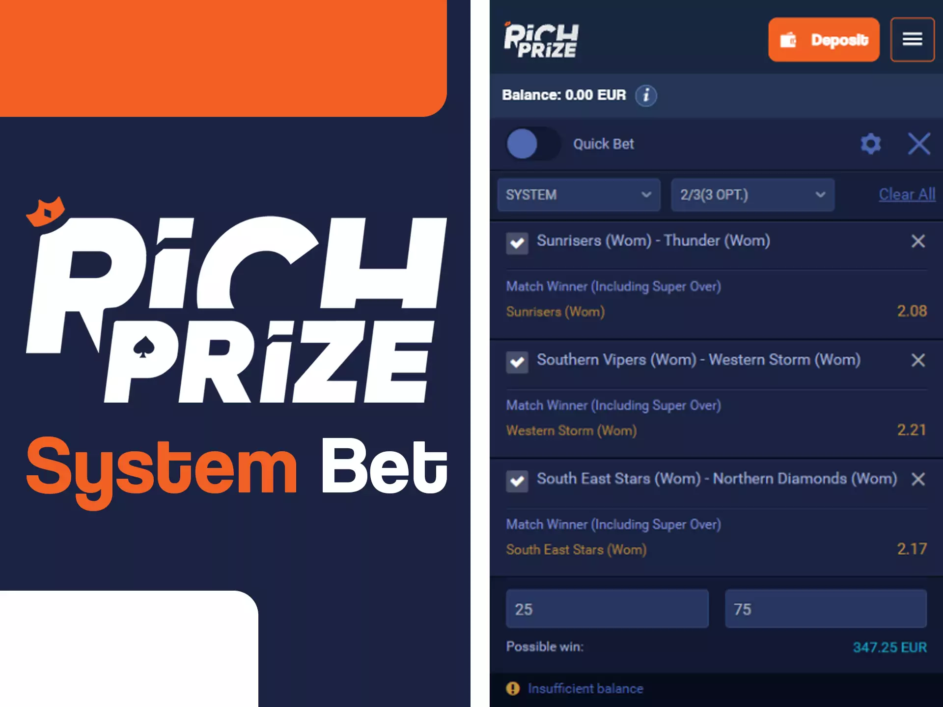 Bet on line of matches and multiple your money in cash.