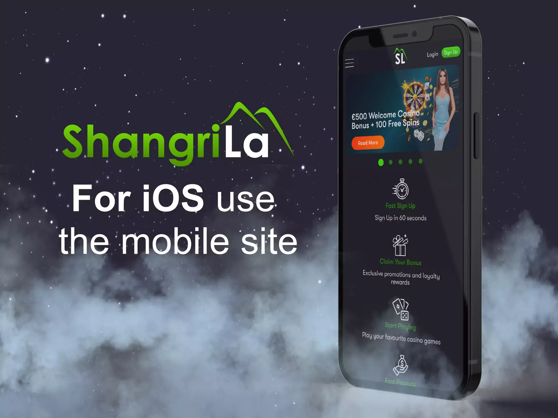 On iOS devices, use the Shangri La mobile website.