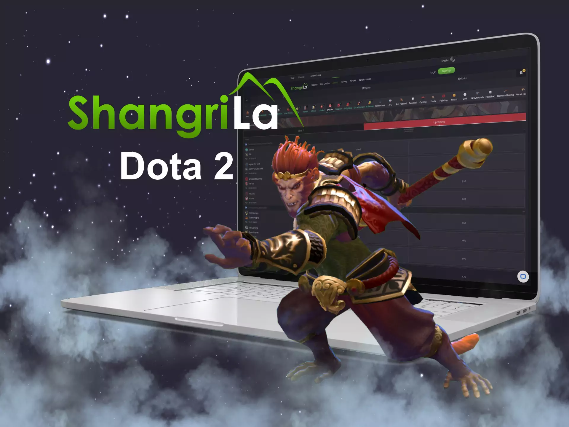 The Dota 2 events at Shangri La are always available for betting.