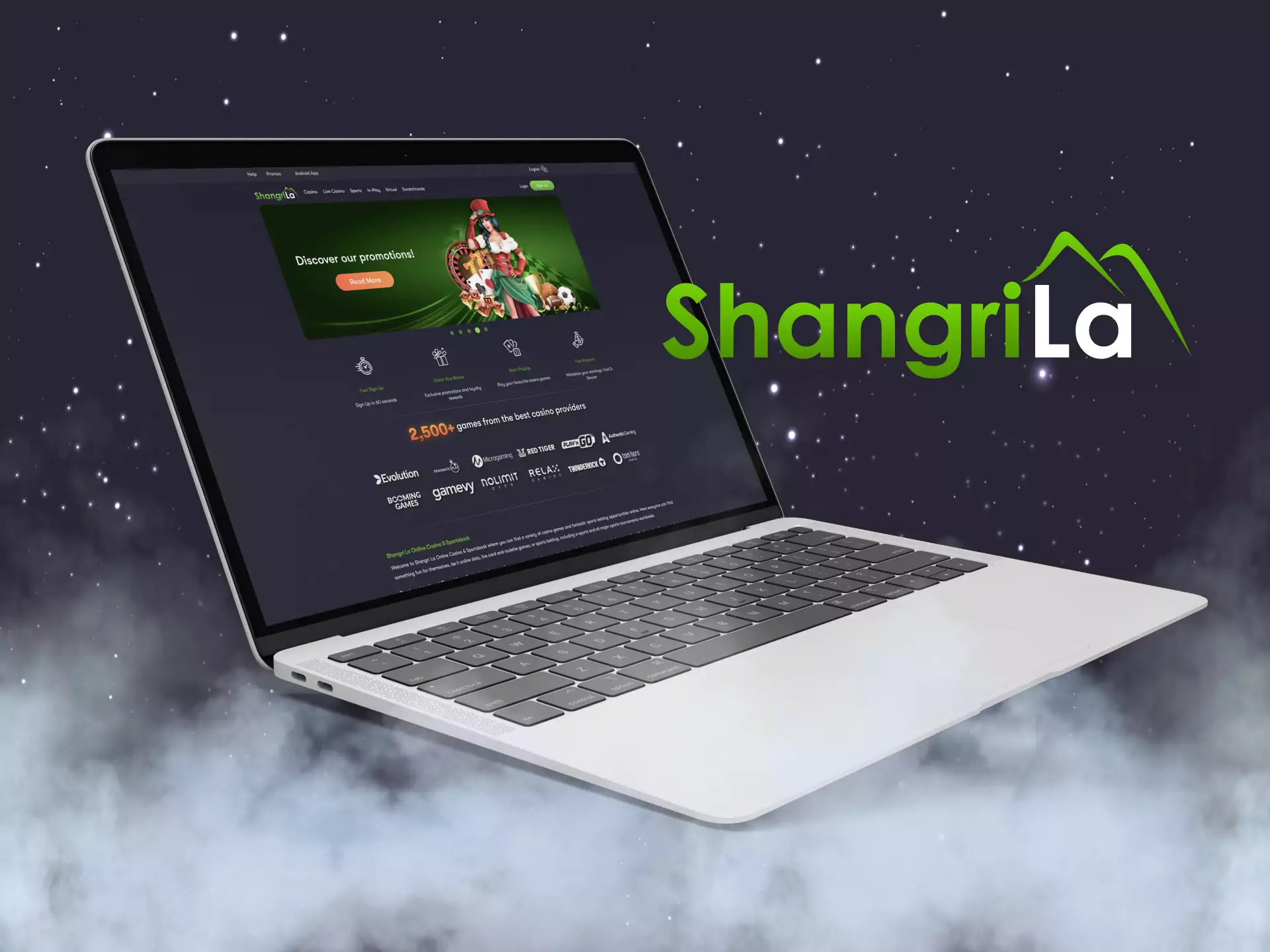 You can bet on Shangri La from your PC.