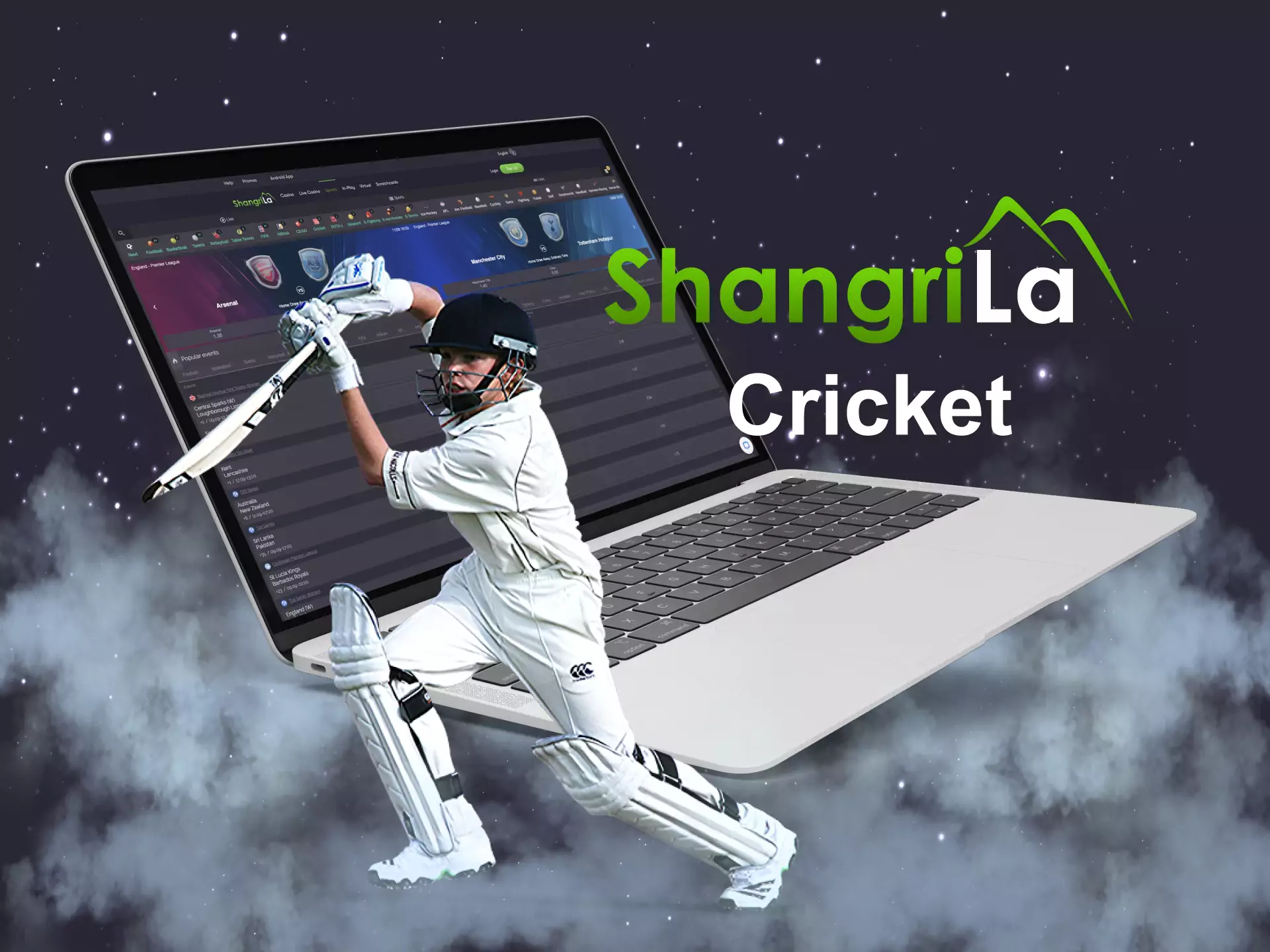 Cricket betting is the most popular stream among Indian users of Shangri La.
