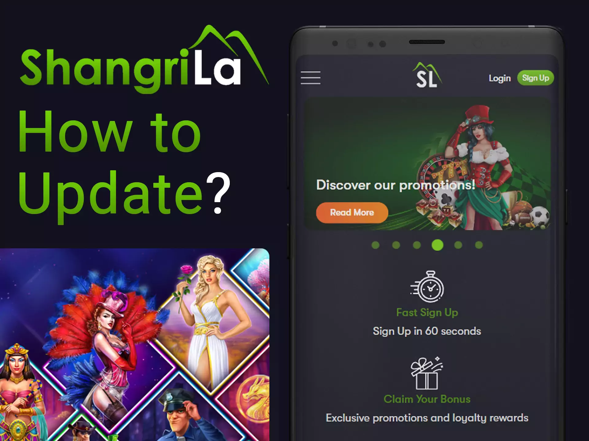 Shangri La app can updating automatically.