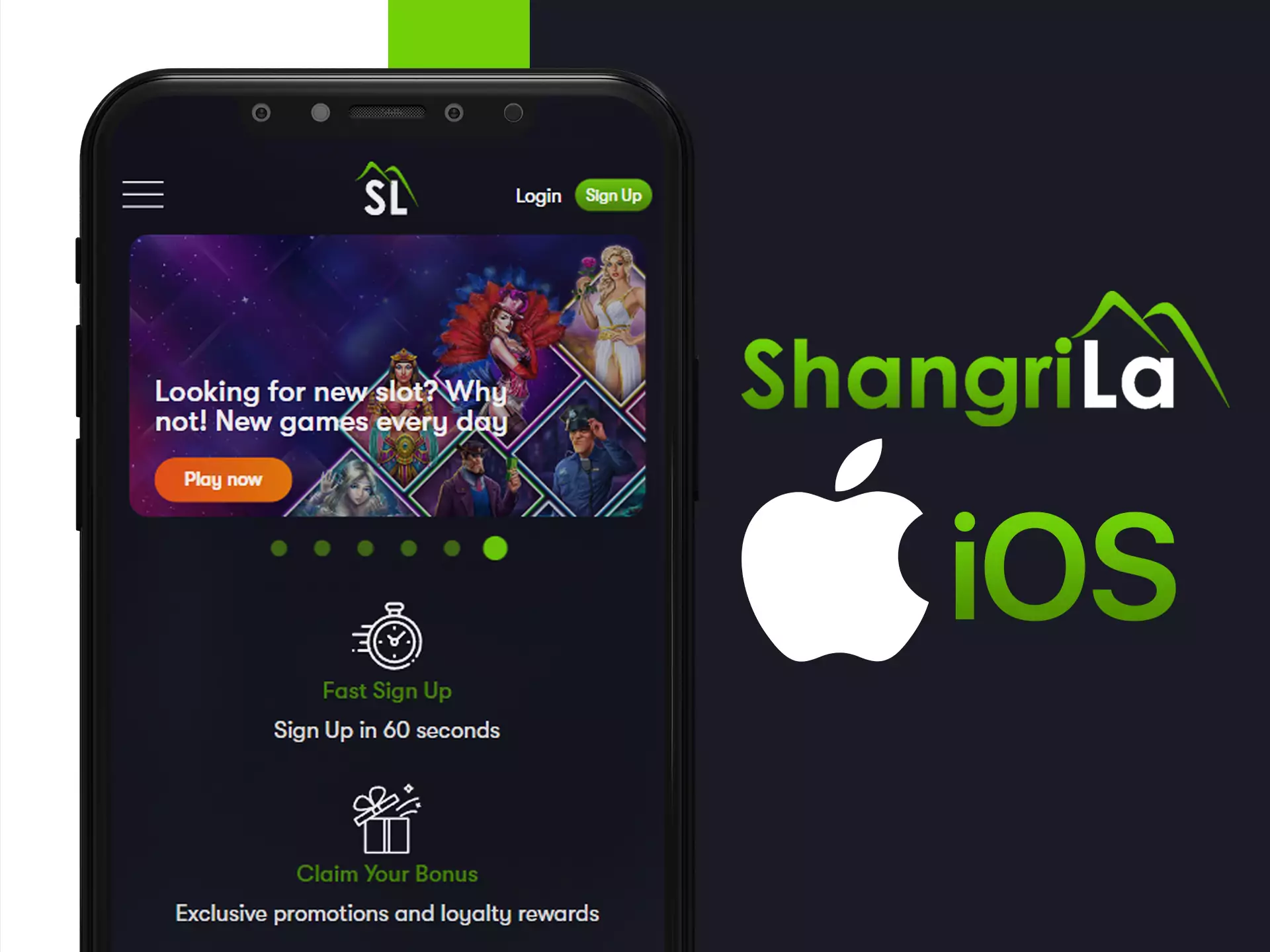Use Shangri La website with your iOS device.