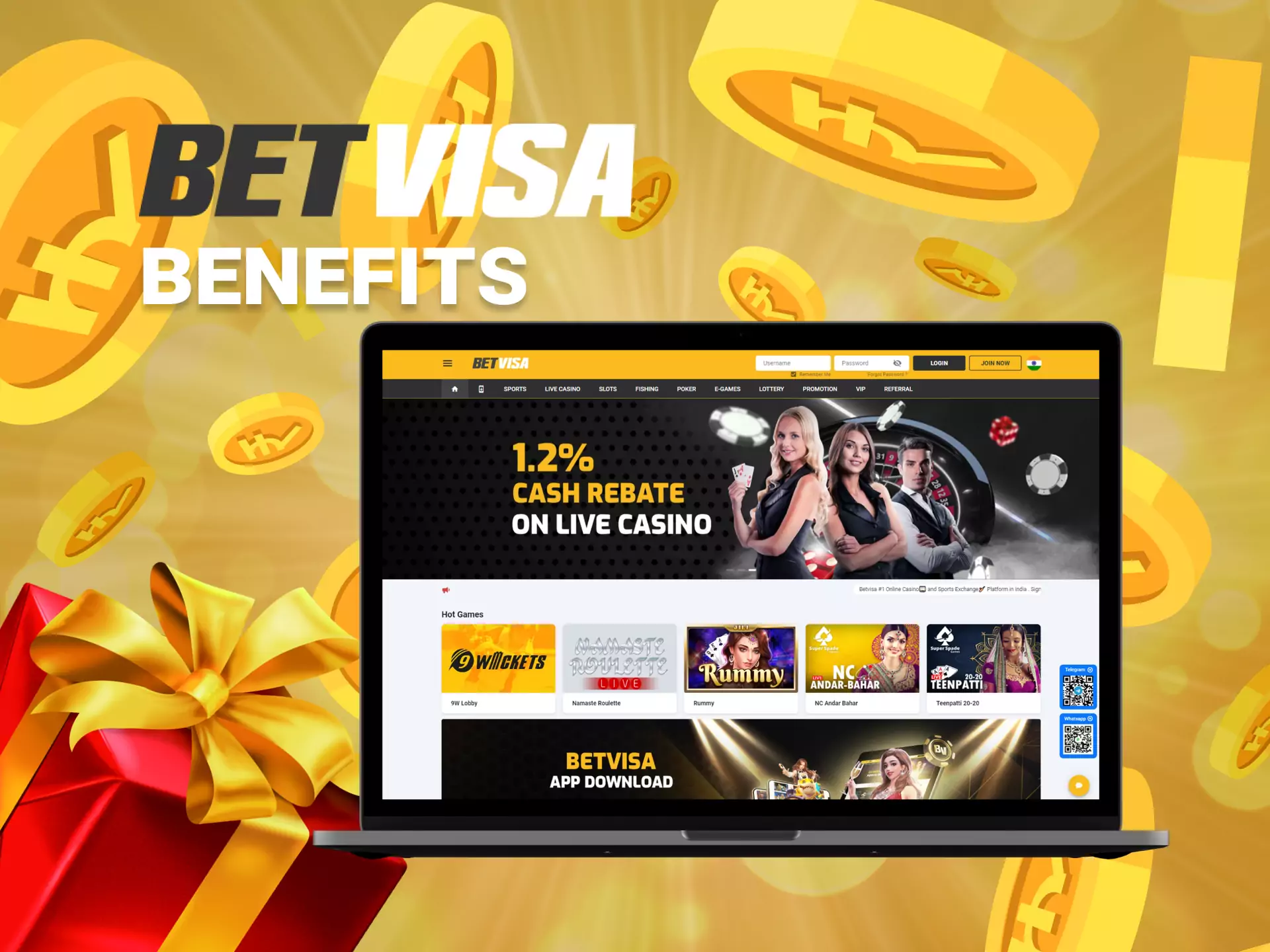 For Indian users, the main benefit of Betvisa is that it accepts rupees and Indian local payment systems.