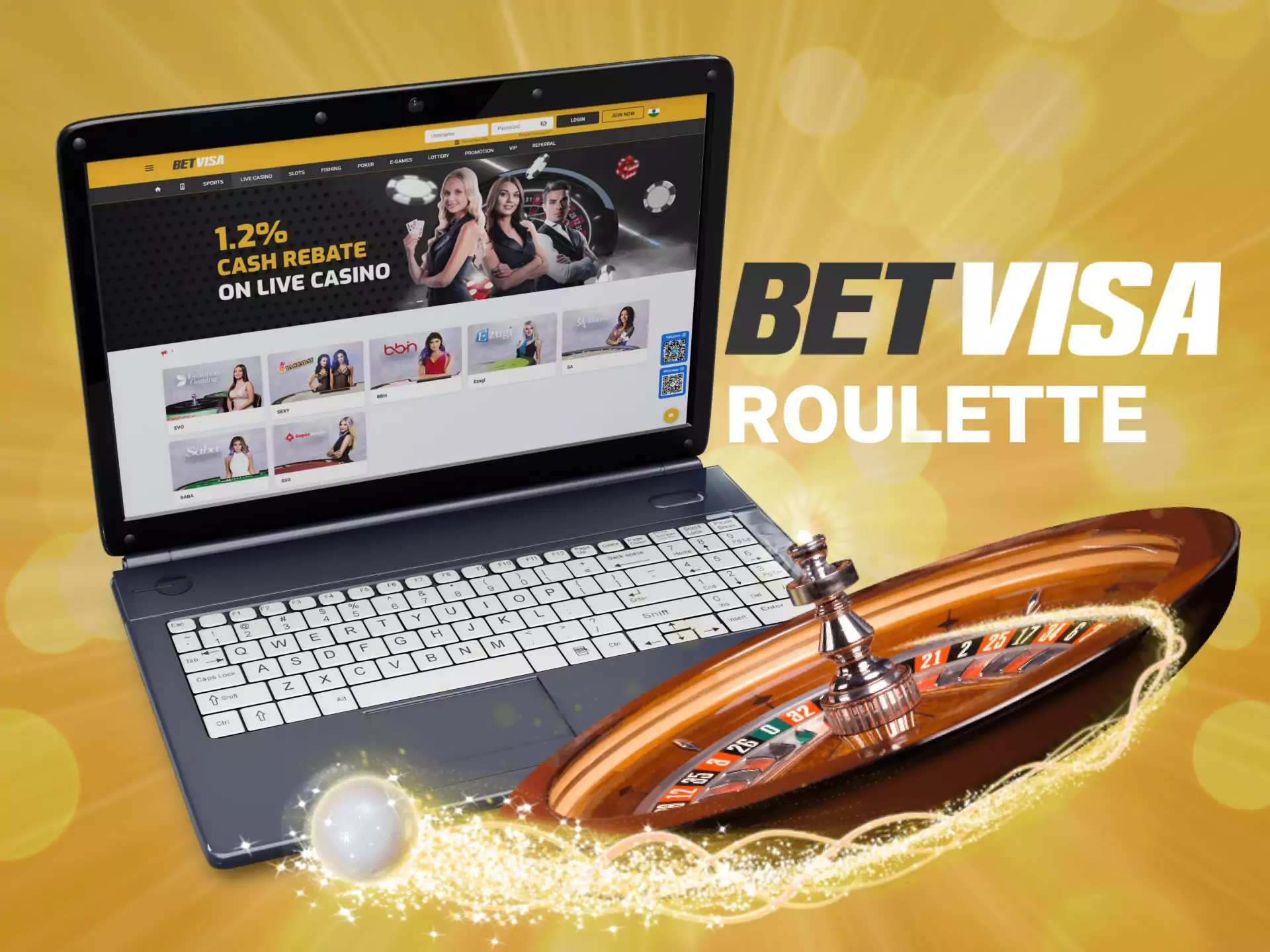 You can play different types of roulettes in the Betvisa Casino.