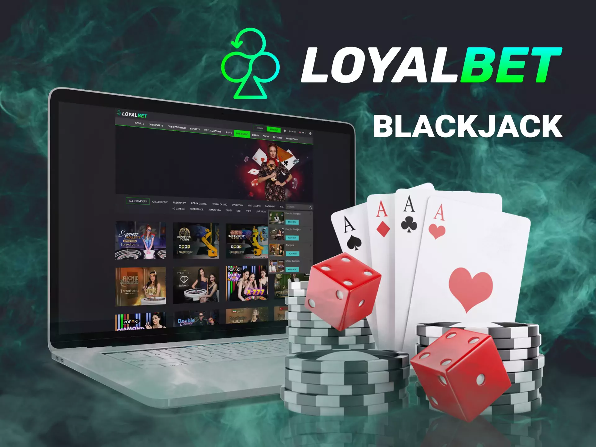 Visit the Loyalbet Online Casino to play blackjack.