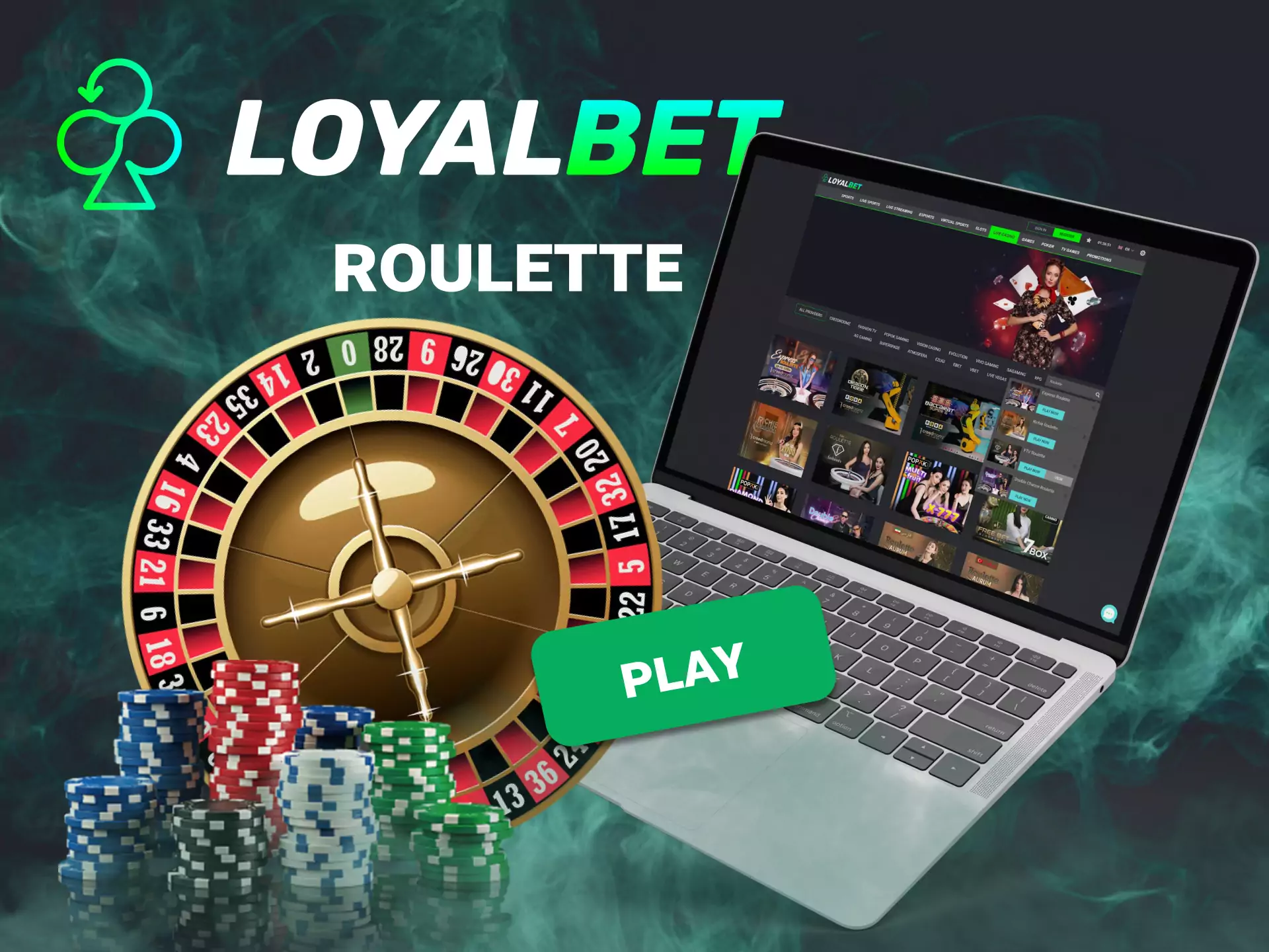 On Loyalbet, you can play an online roulette.
