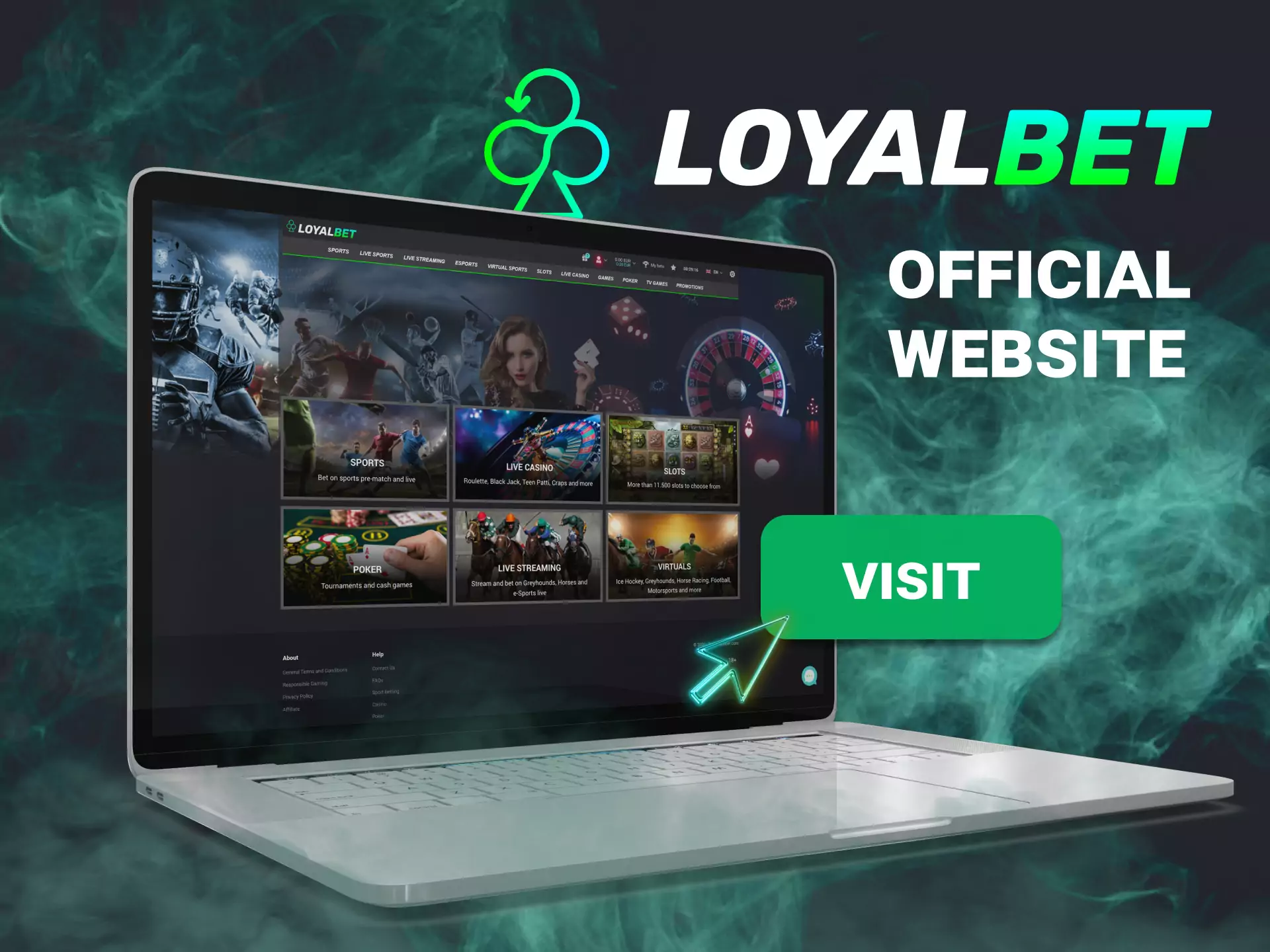 The official website of Loyalbet works great on PC browsers.