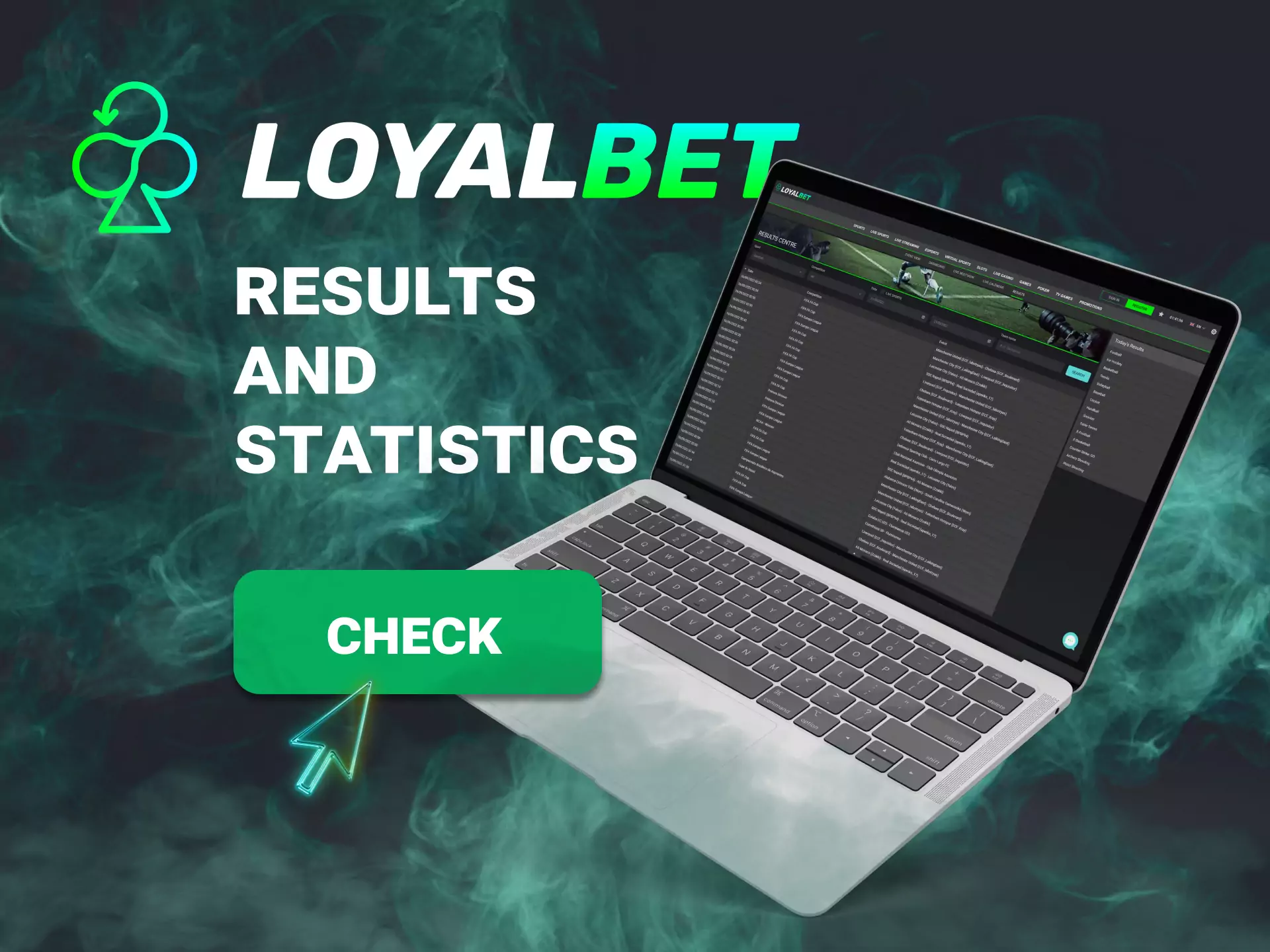 After a match, you can check the results right on the Loyalbet website.