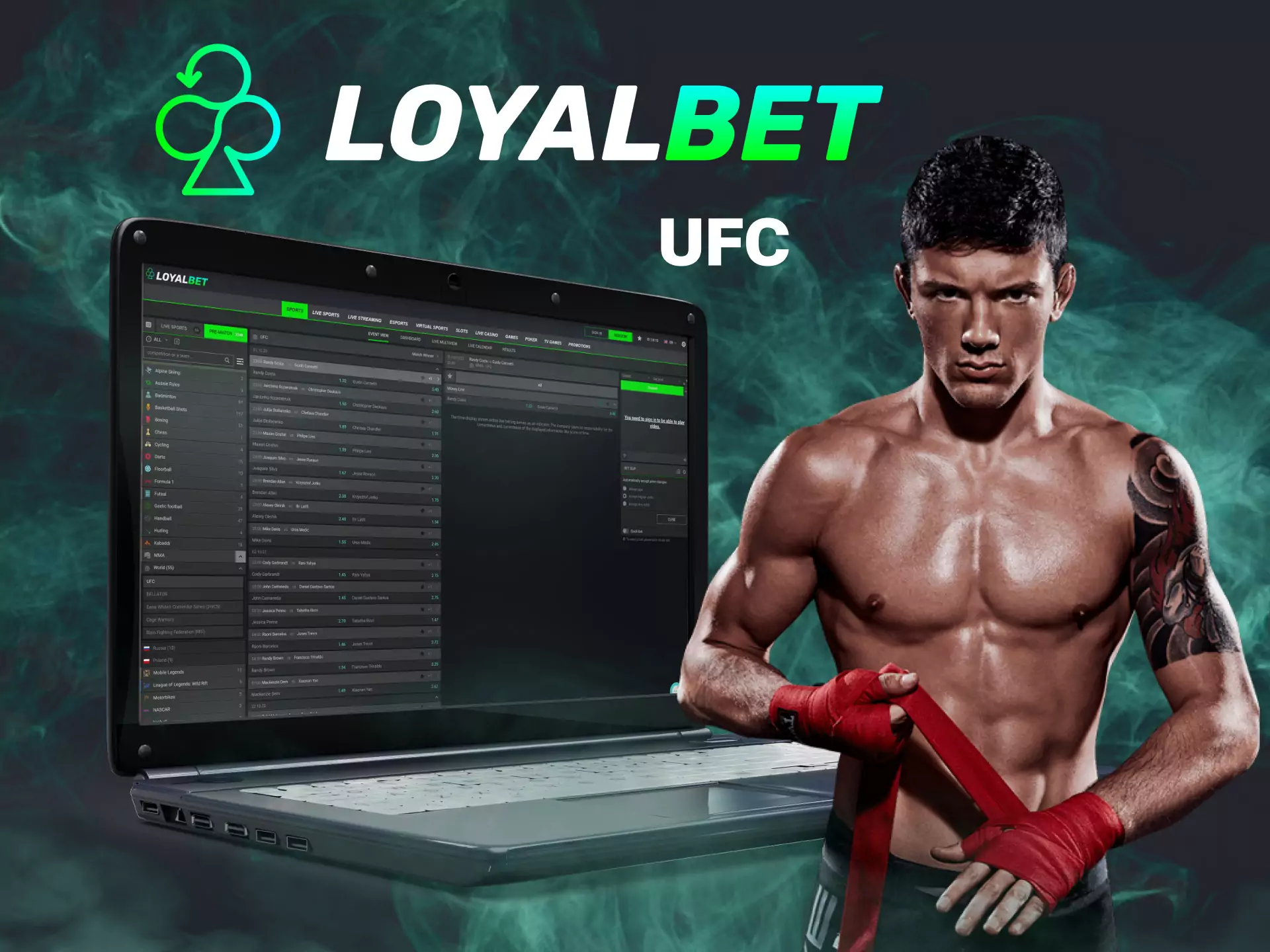 UFC fights are really popular among users of the Loyalbet website.