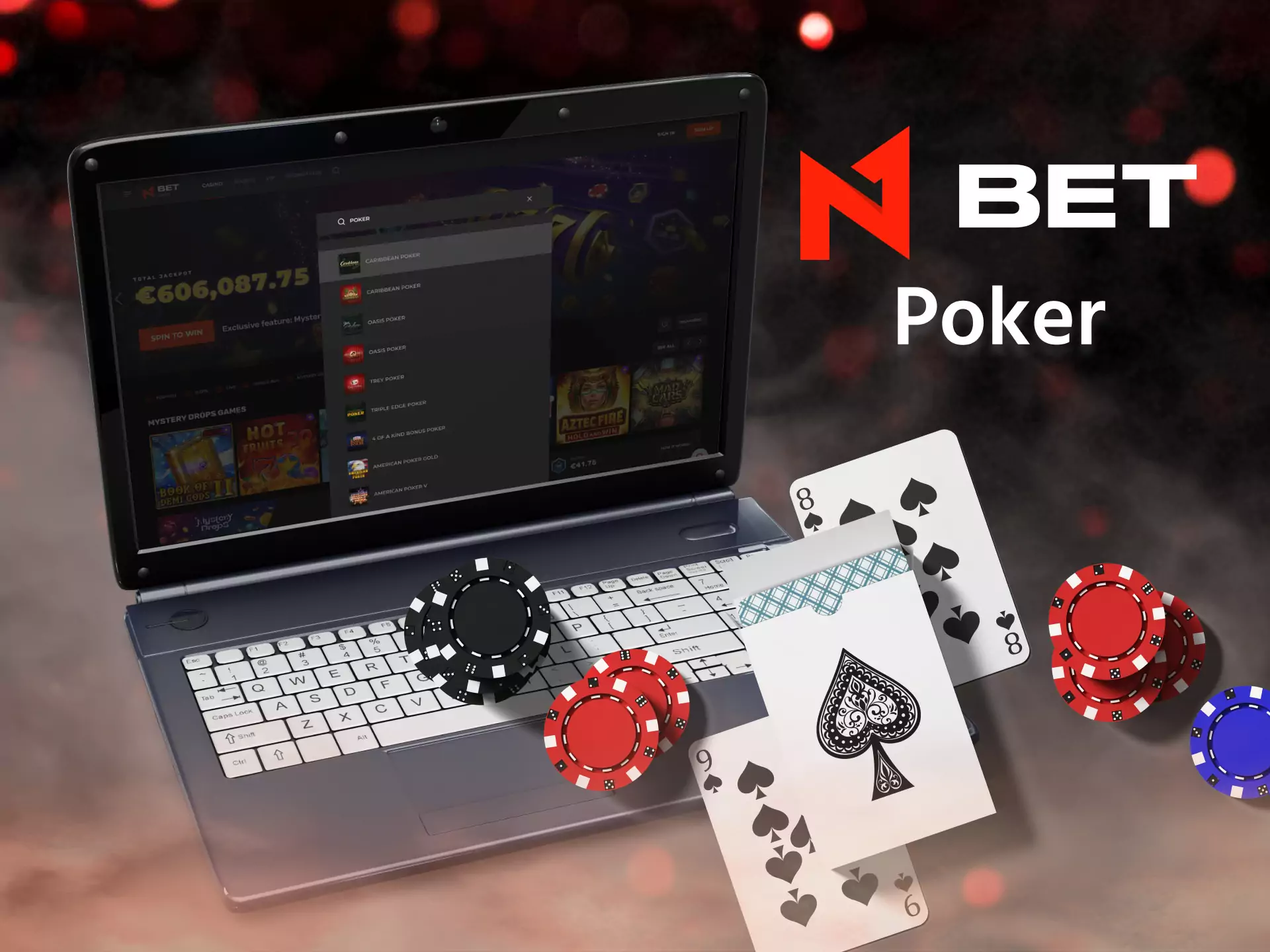 Play and place bets on poker at N1Bet.