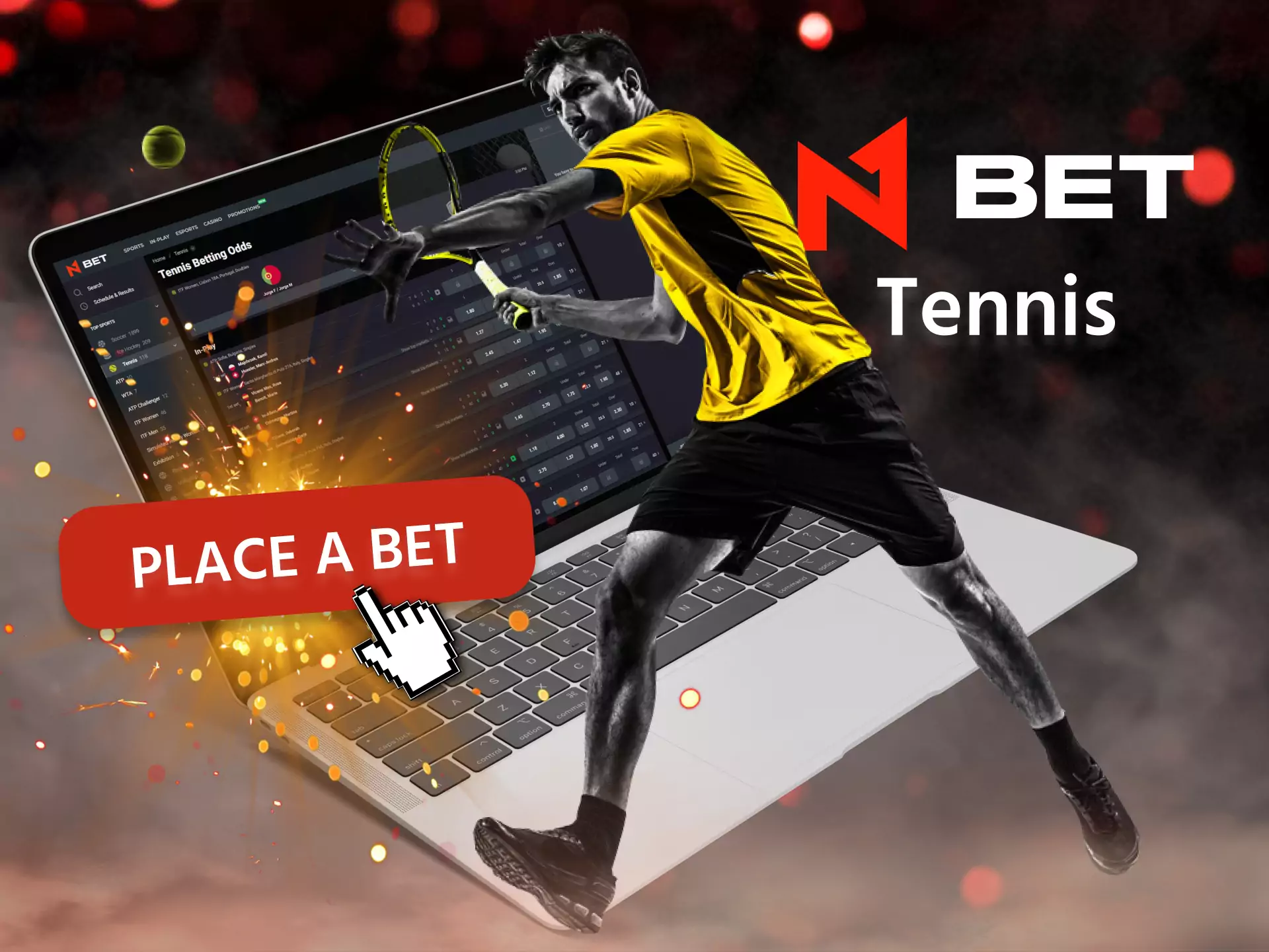 Place bets on tennis in N1Bet.
