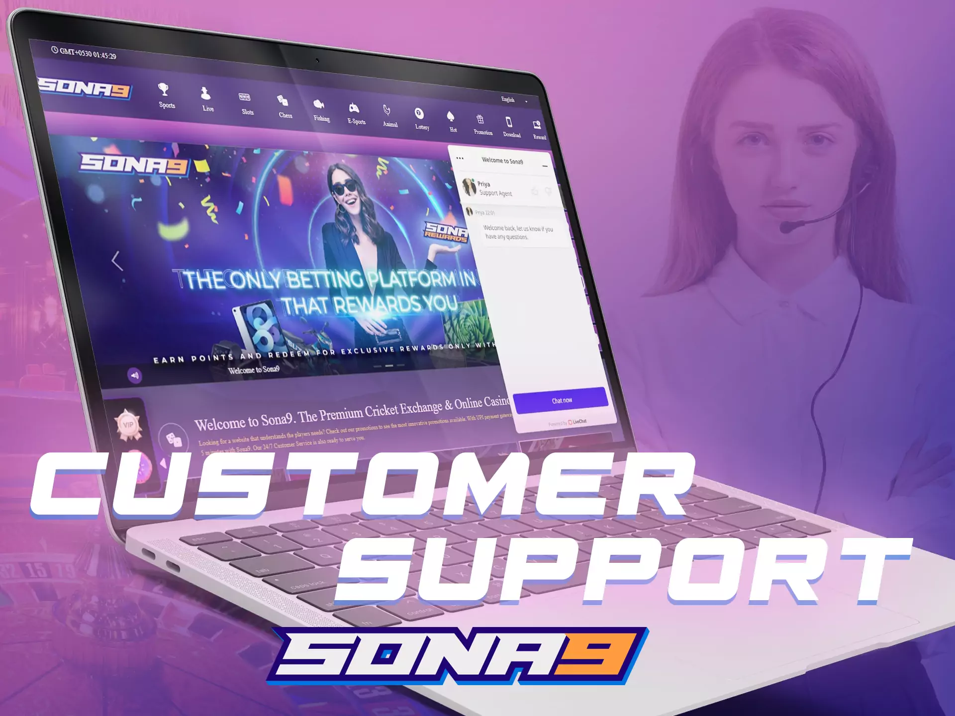 Sona9 customer support is always ready to help.