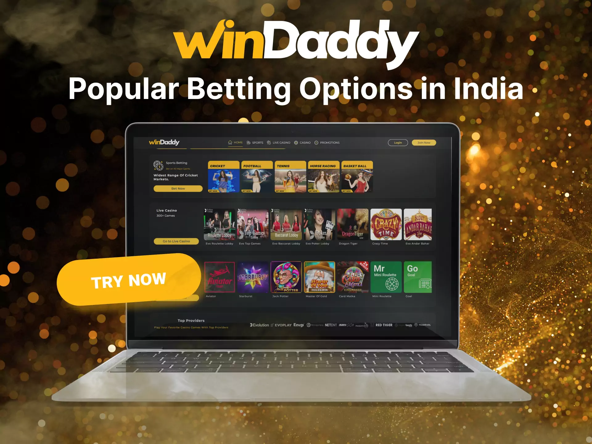 Try all the popular types of bets at Windaddy in India.