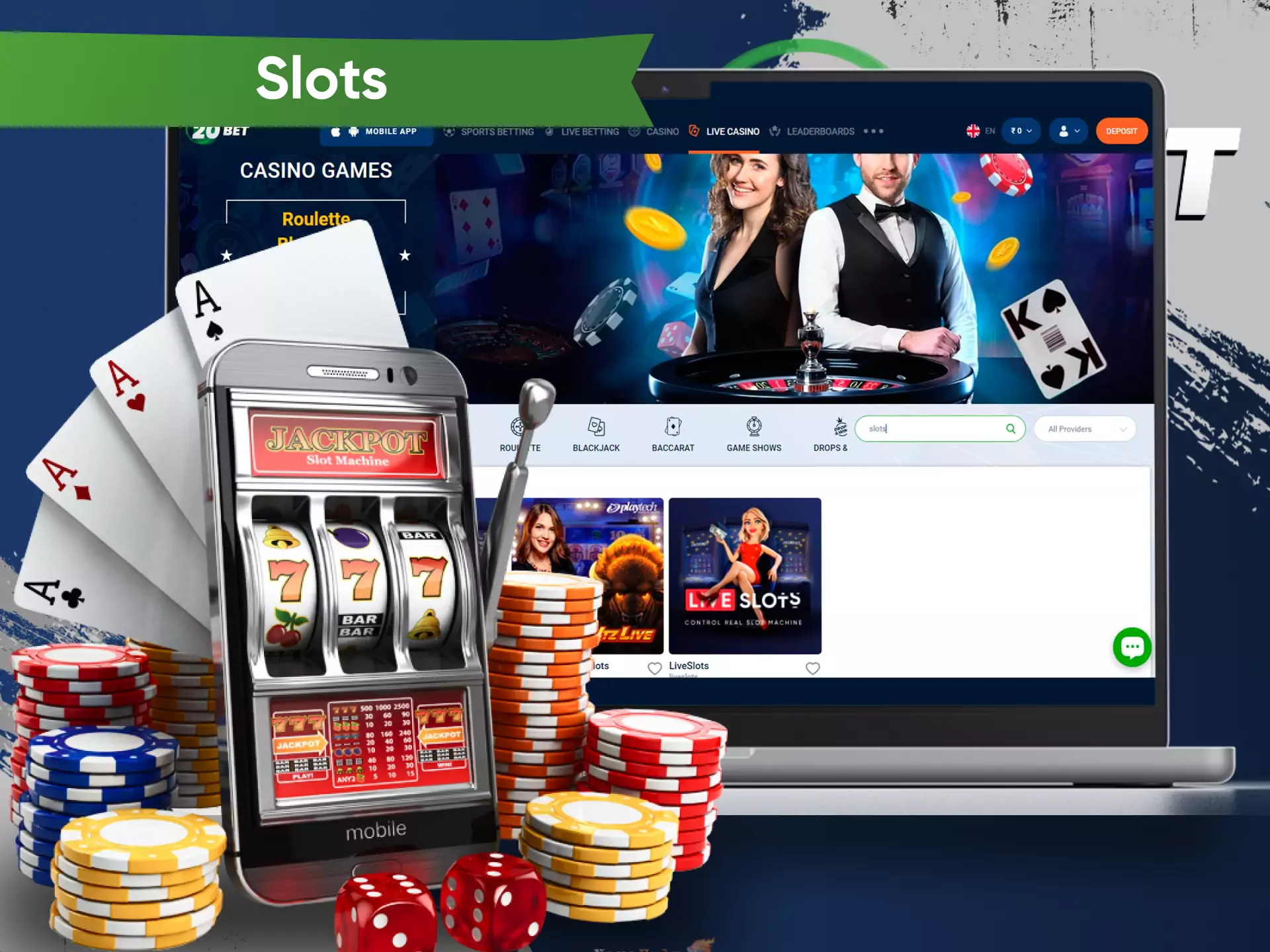 Visit the 20bet casino to try colourful online slot machines.