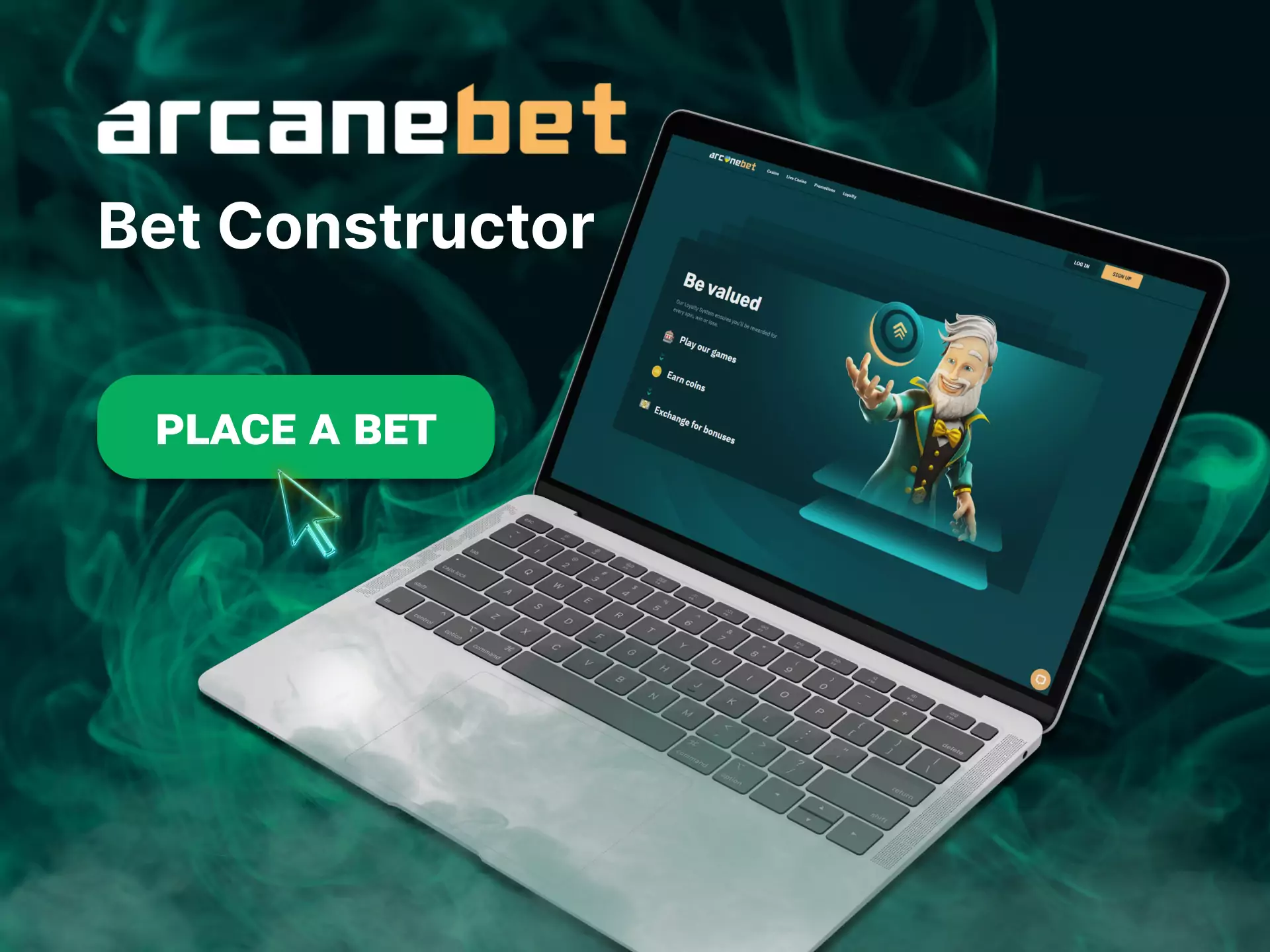 Try a special betting constructor to make it easier to play with Arcanebet.