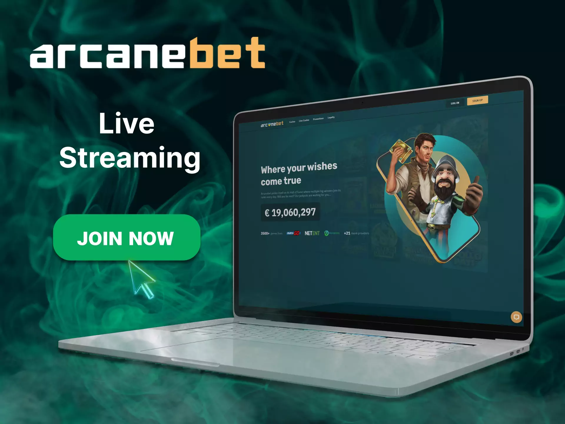 Follow important sports events live streaming with Arcanebet.