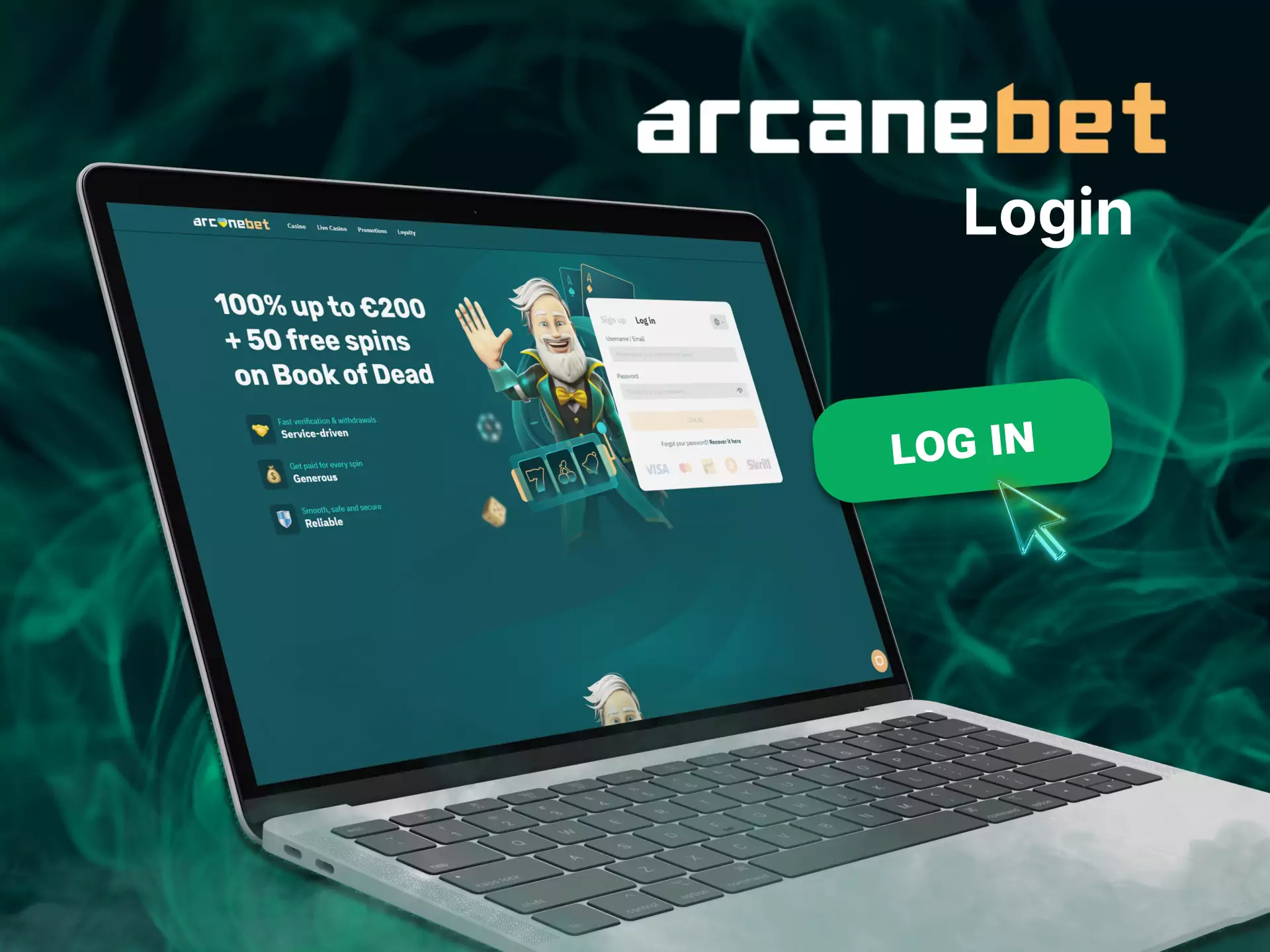 Log in to the Arcanebet account and play with pleasure.