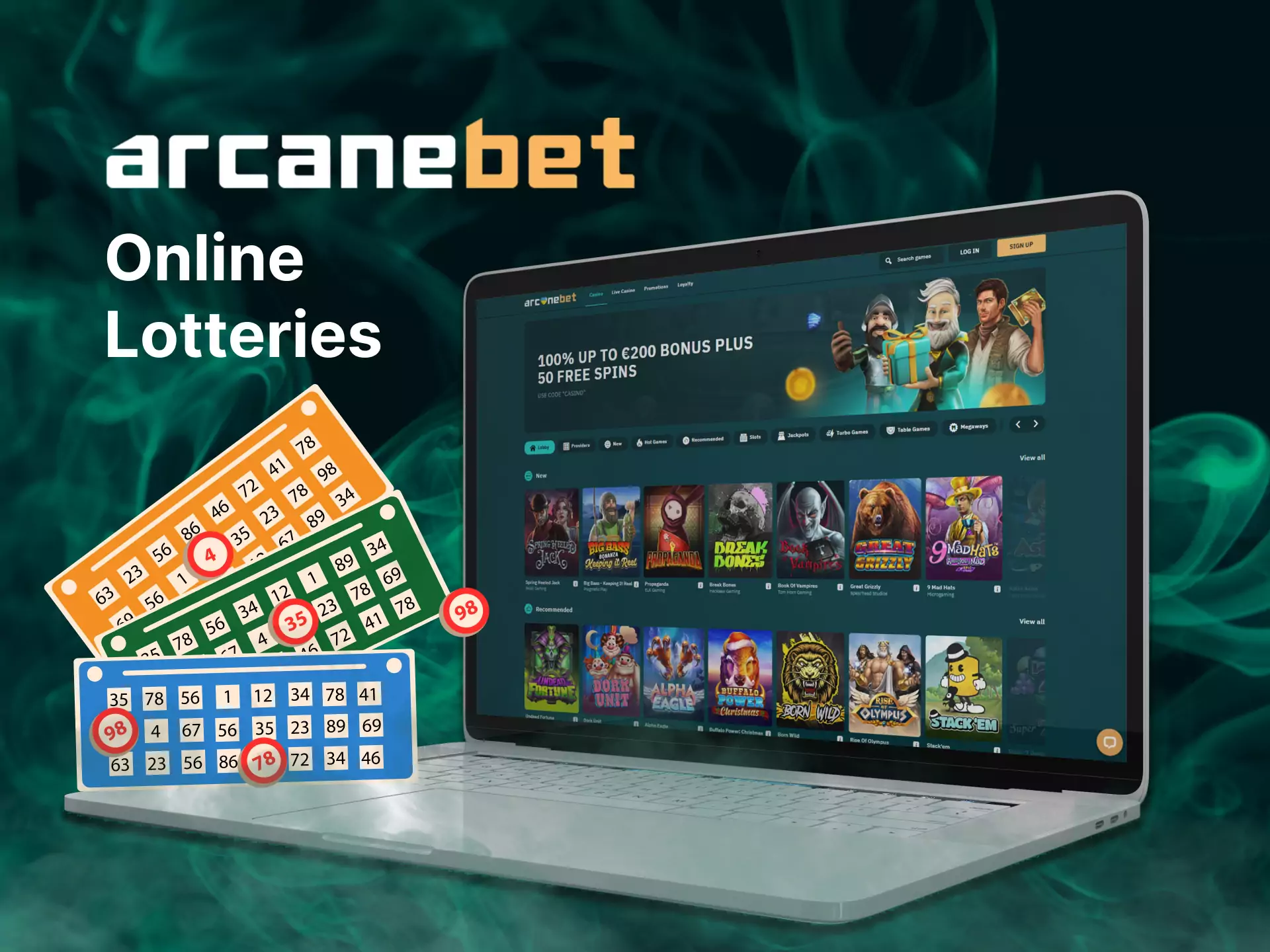 Play with pleasure in online lotteries on Arcanebet.