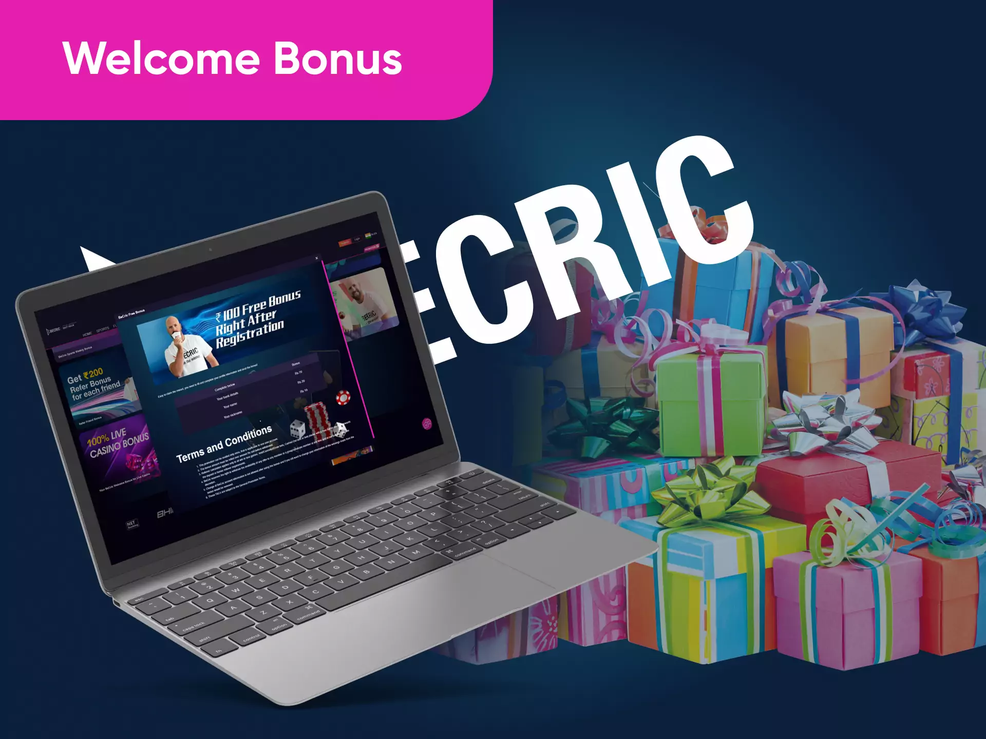 Newcomers get welcome bonuses from Becric.