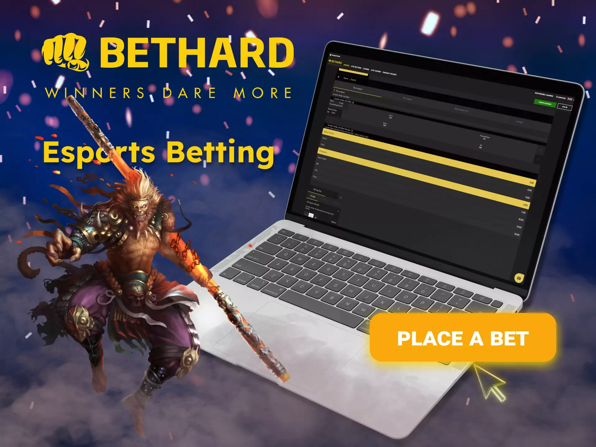 If you are an esports fan, then bet on your favorite teams with Bethard.