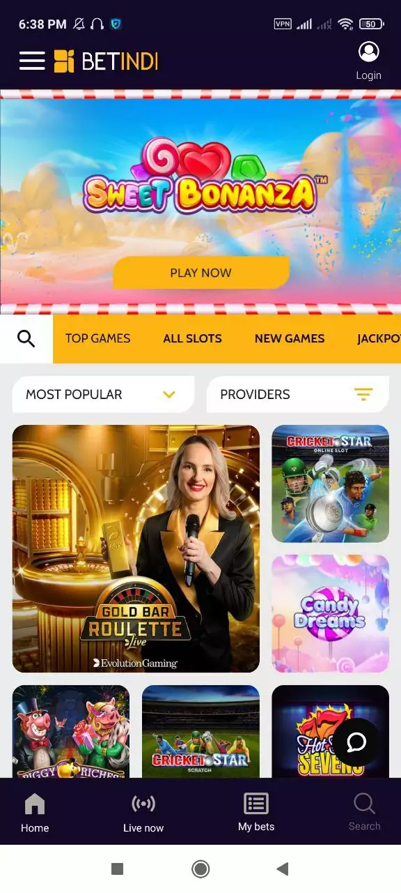 Besides cricket betting, you may play games in the Betindi app.