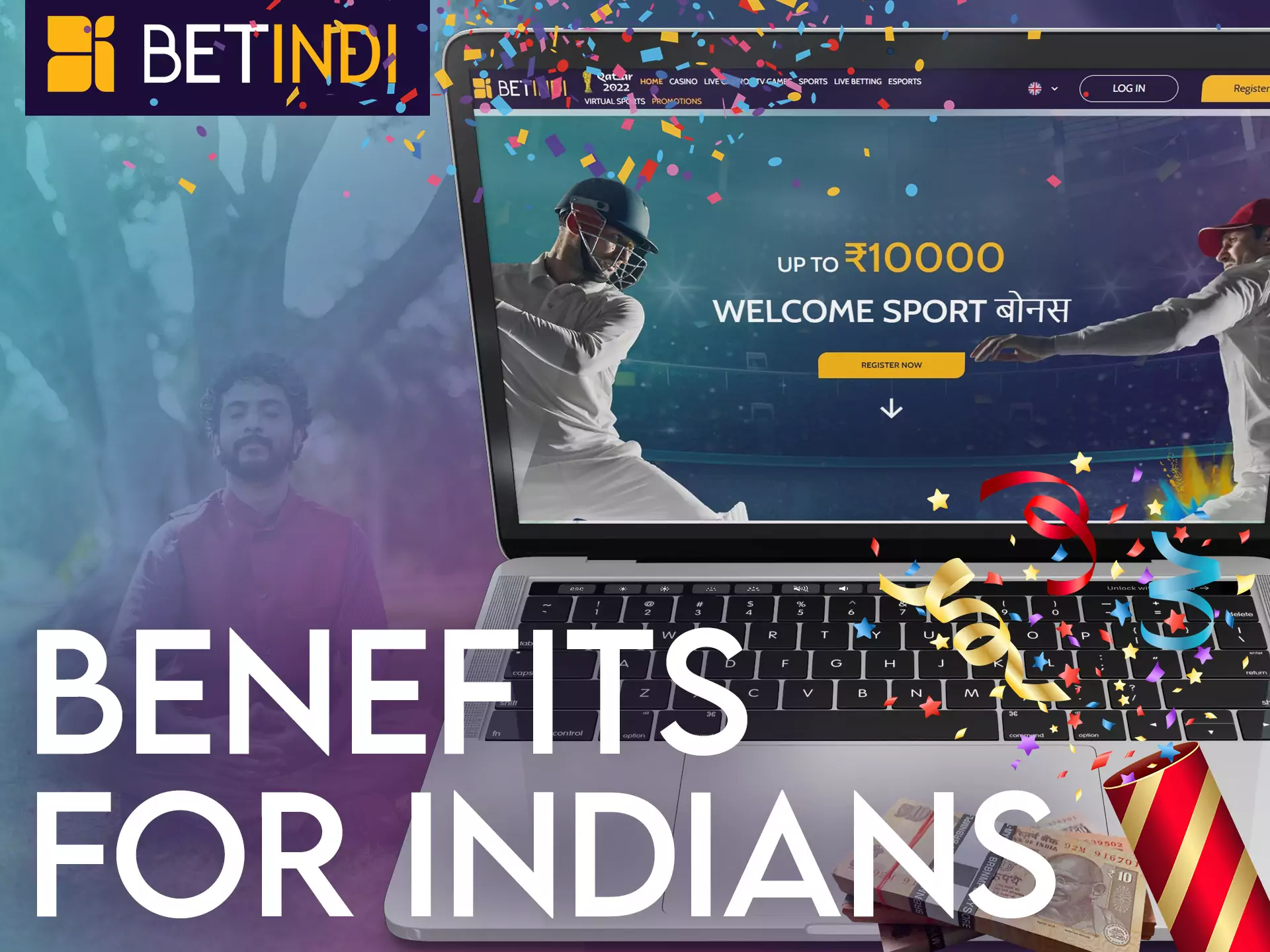 Betindi offers pleasant bonuses and convenient functionality for users from India.