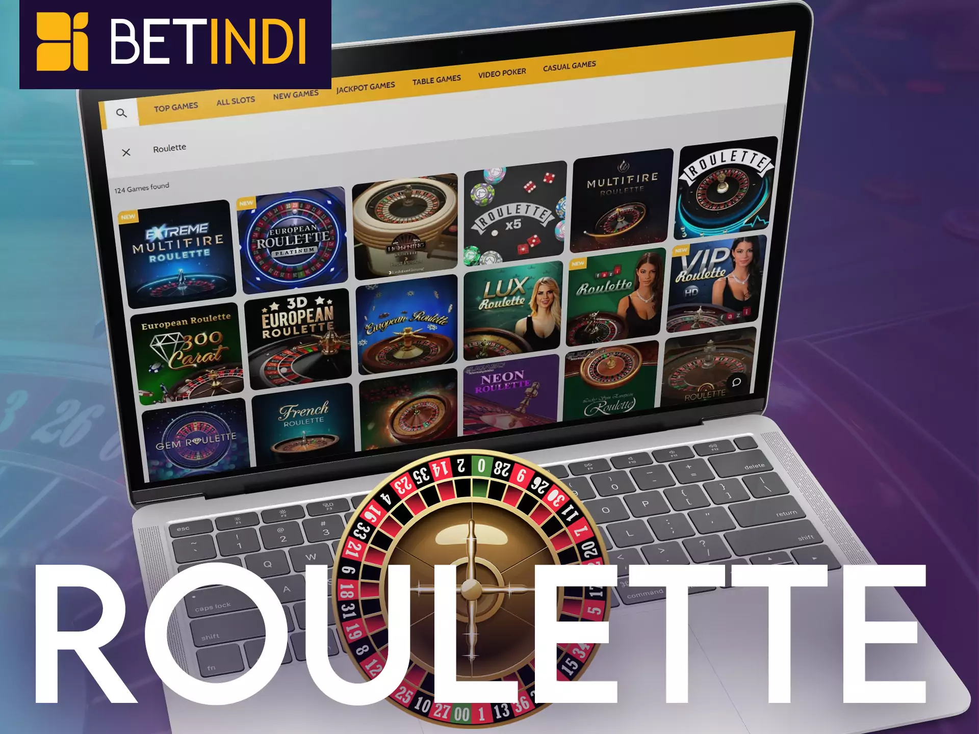 Roulette at Betindi Casino, try your luck.