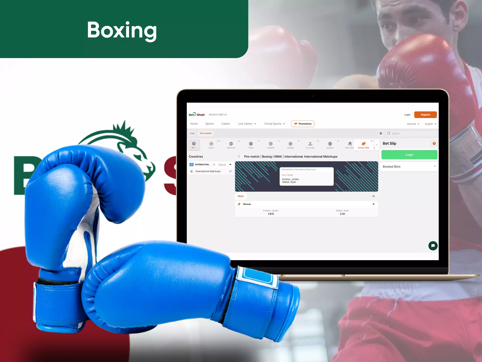 On Betshah, you can bet on boxing fights.