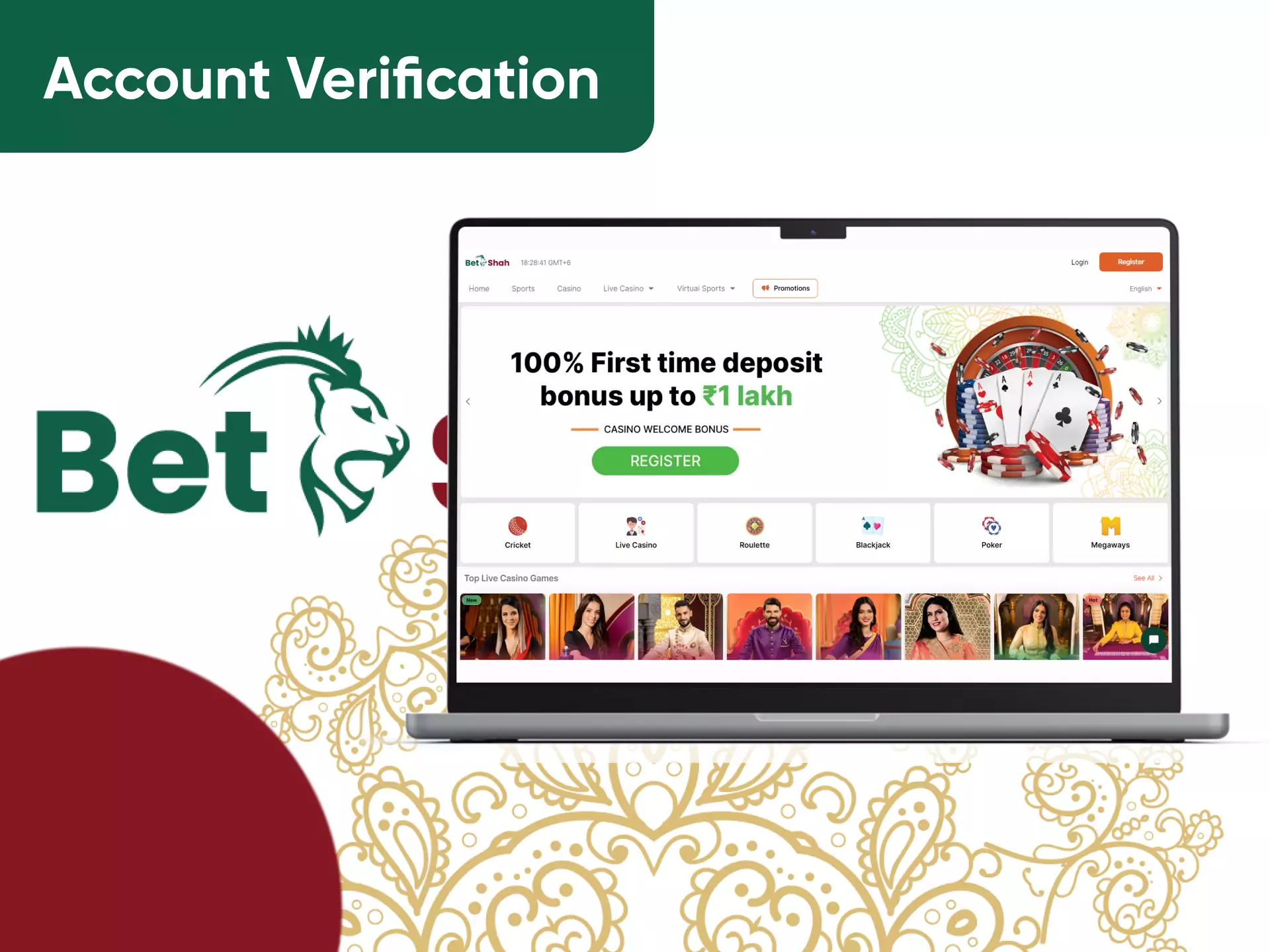 Before starting, you have to verify your Betshah account.
