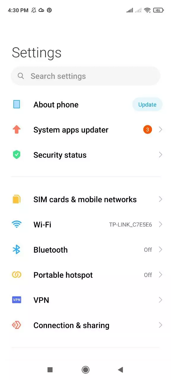 Check the security settings before downloading the Cricbaba apk file.