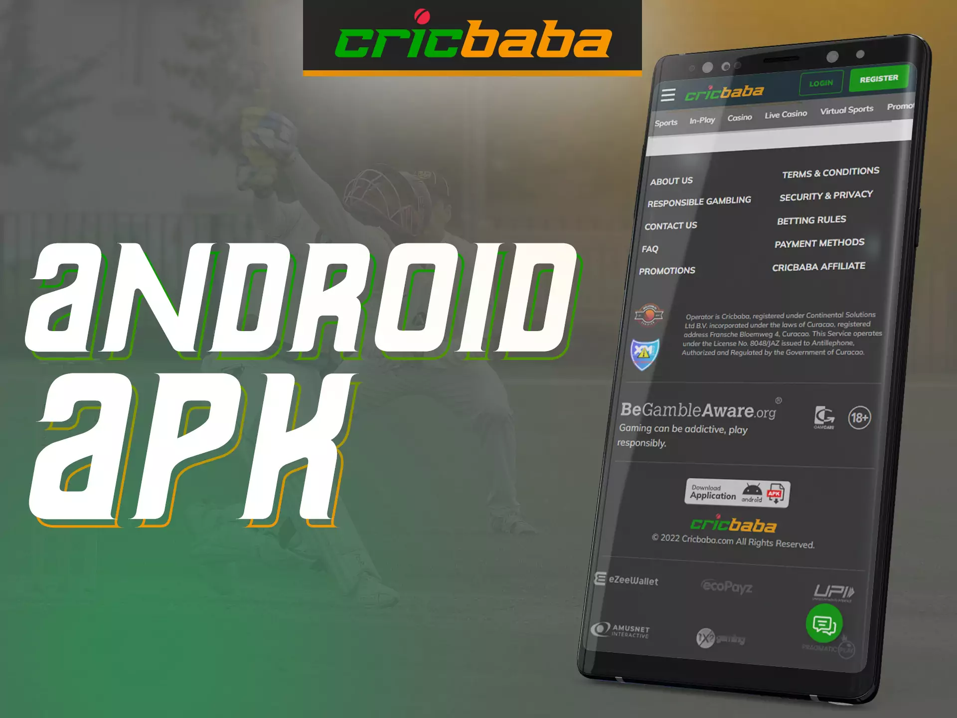 Cricbaba offers a easy-to-use application for users of Android devices.