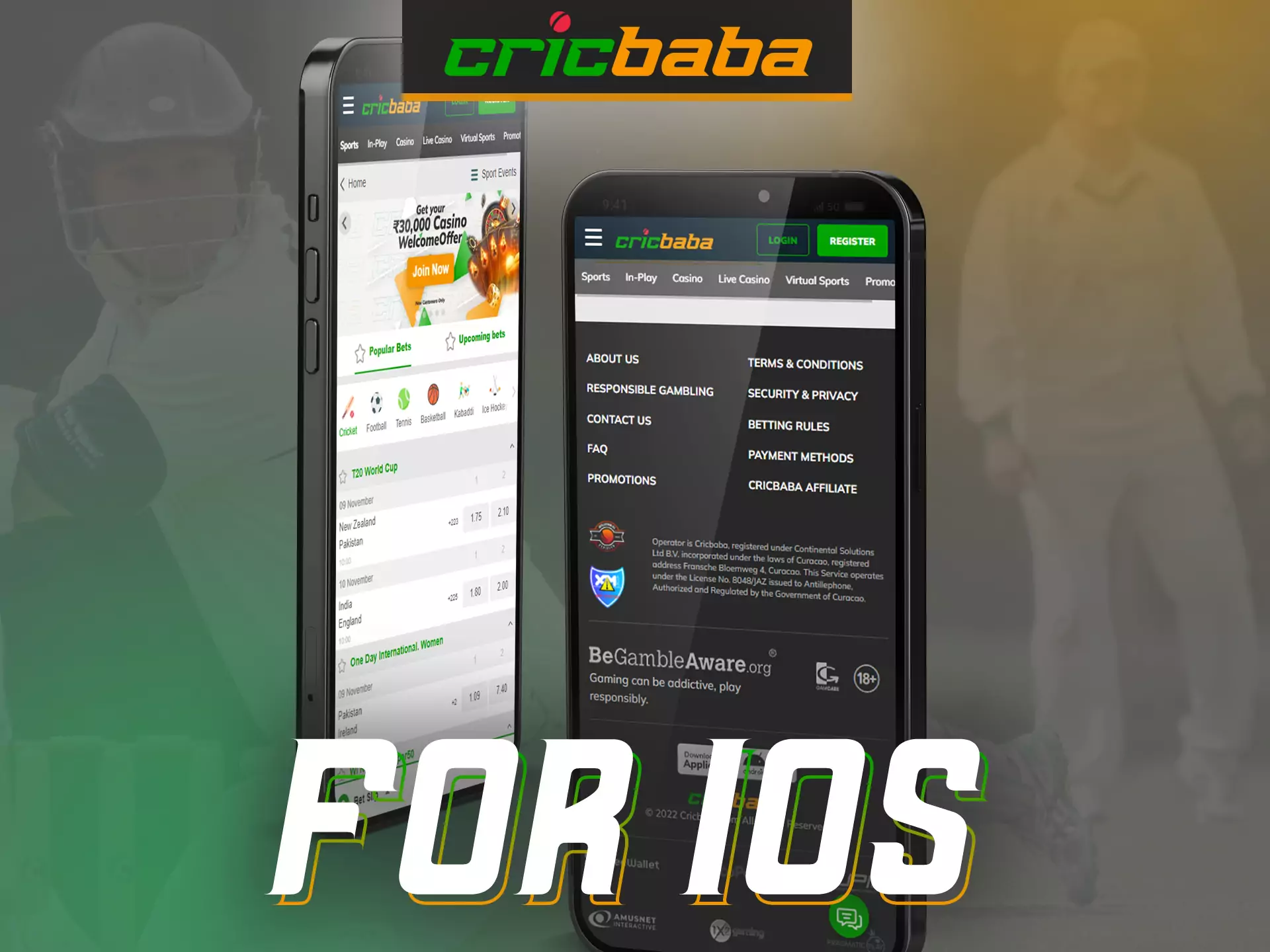 Use Cricbaba on your favorite iOS device.