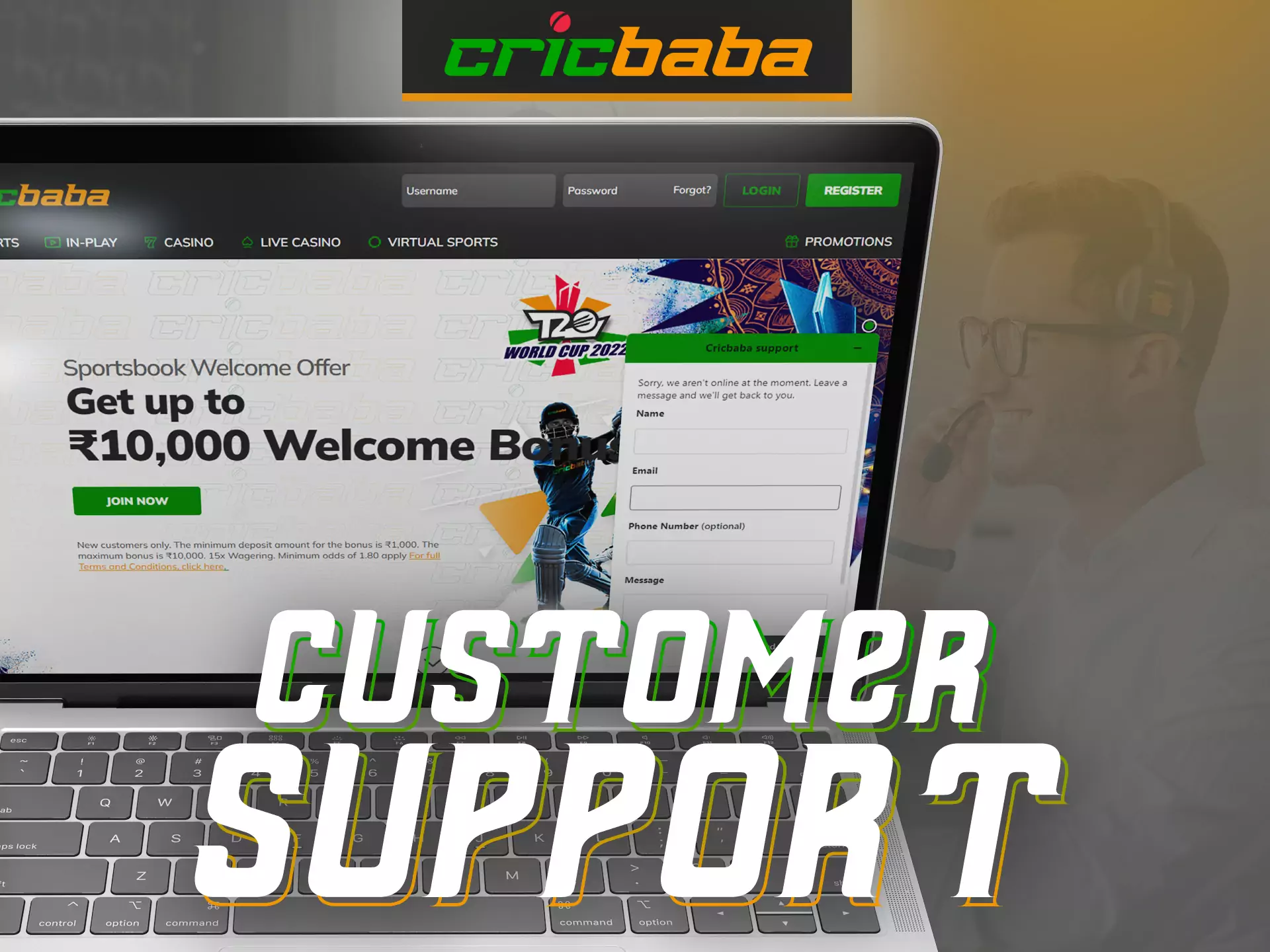 Cricbaba support is ready to assist users at any time.