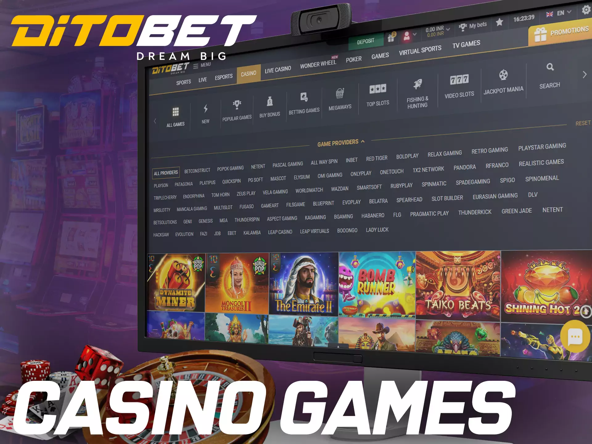 Ditobet offers a huge selection of casino games for your entertainment.