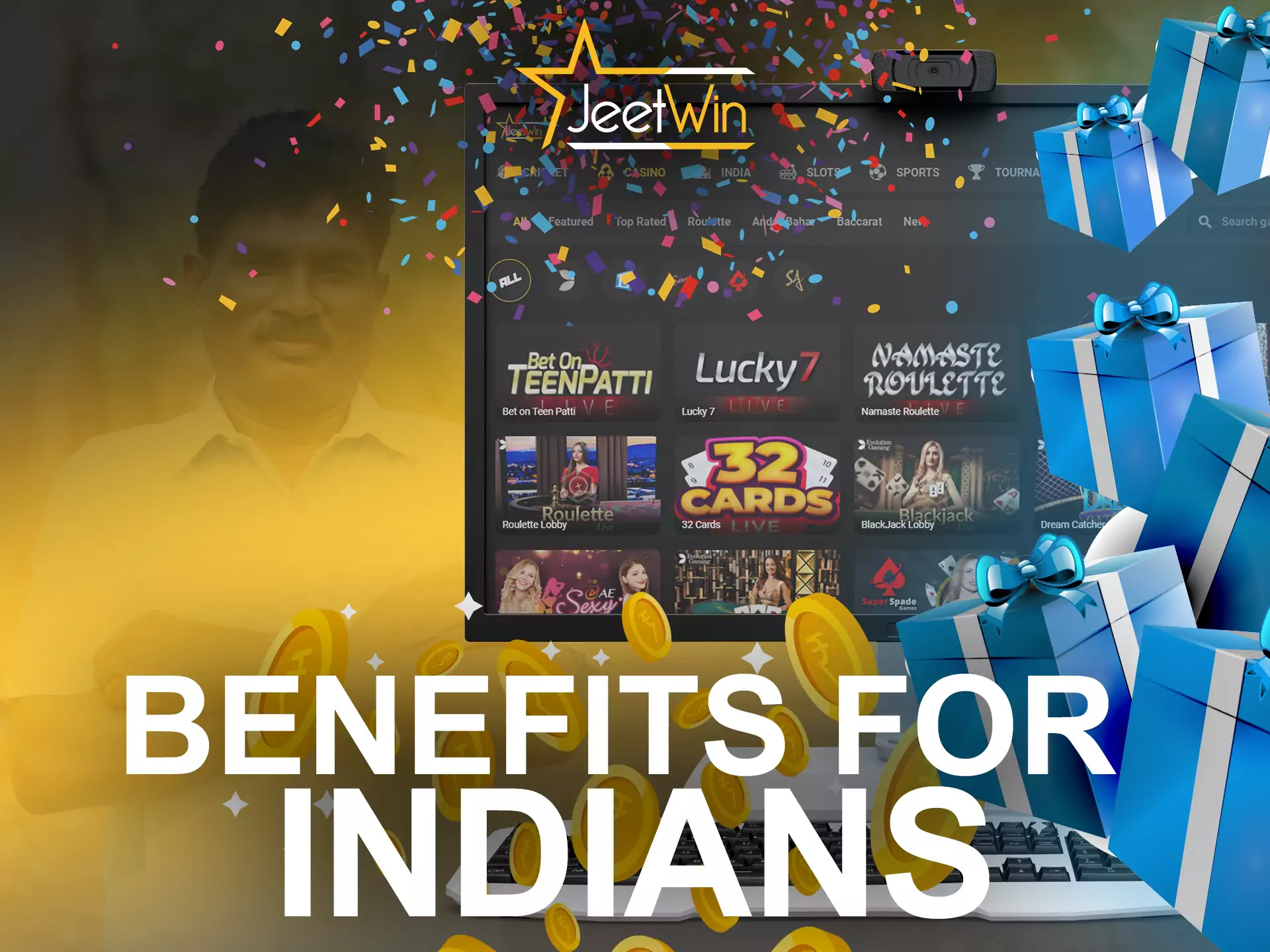 Learn about all the benefits of JeetWin for Indian users.