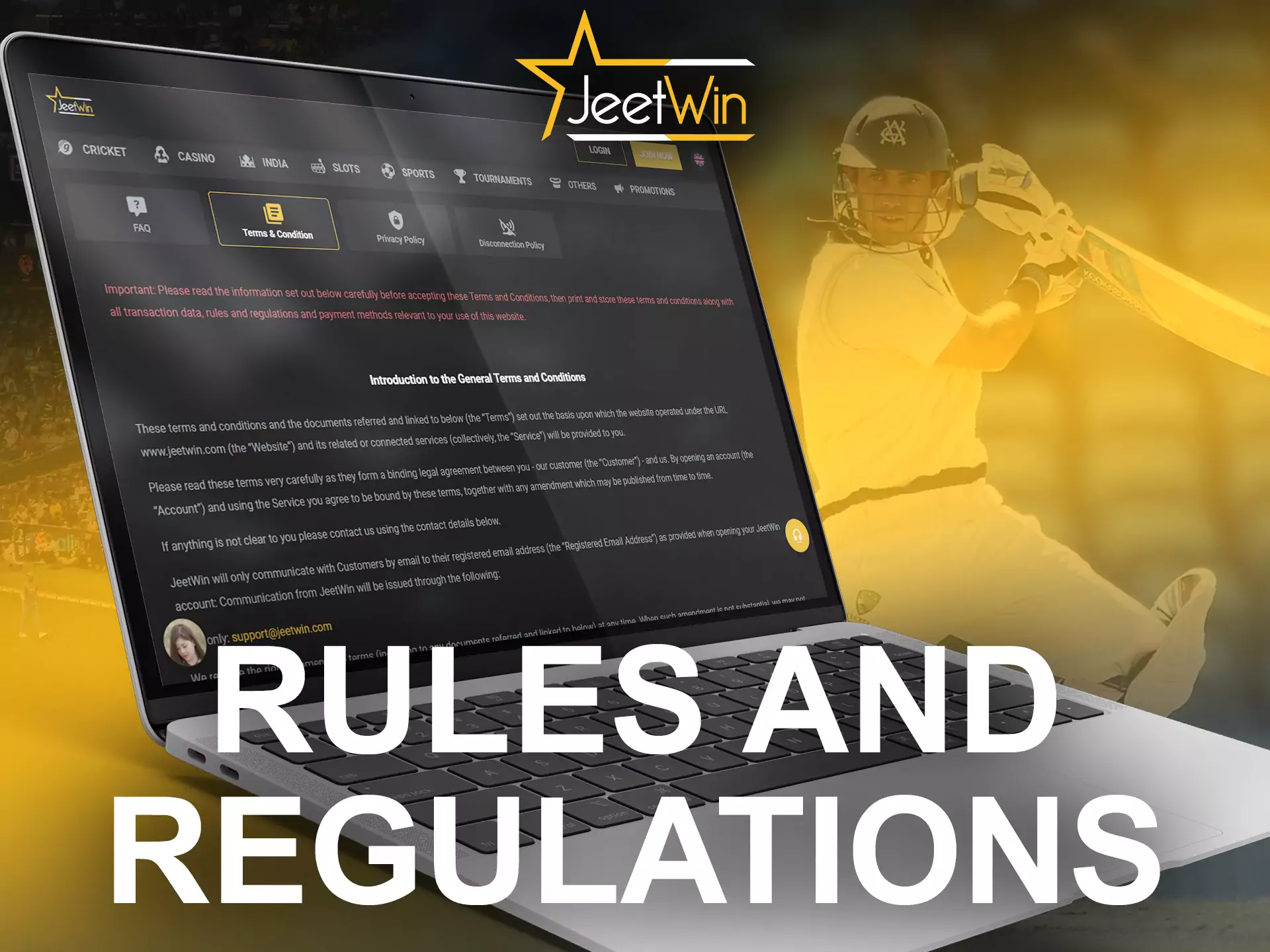 Get to know the JeetWin rules to start playing.