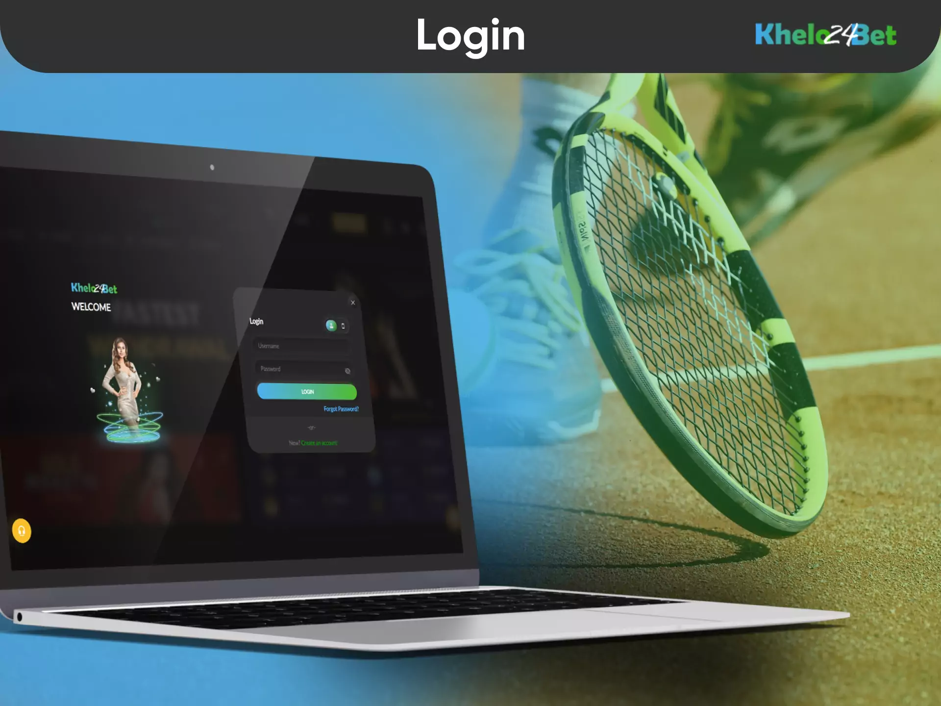 To start betting or gambling on Khelo24bet, log into your account.
